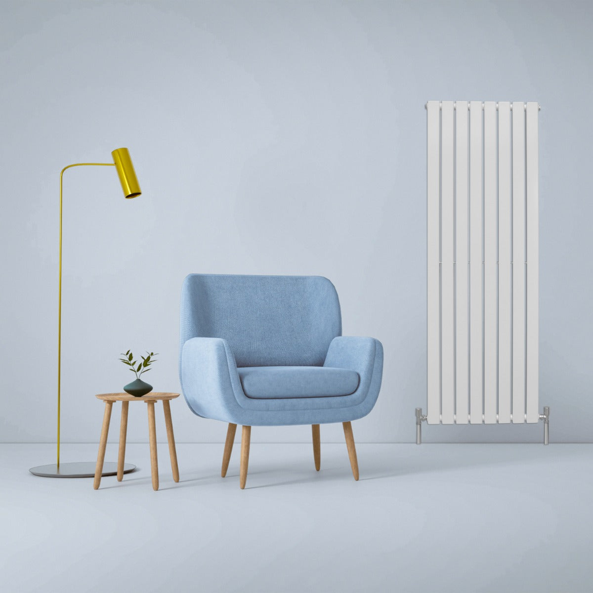 Designerradiatorer med Platta Paneler Vita 1600mm x 560mm