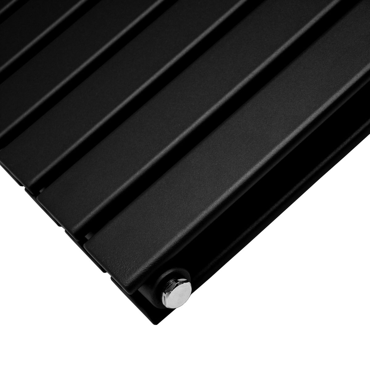 Designerradiatorer med Platta Paneler Svarta 1800mm x 420mm