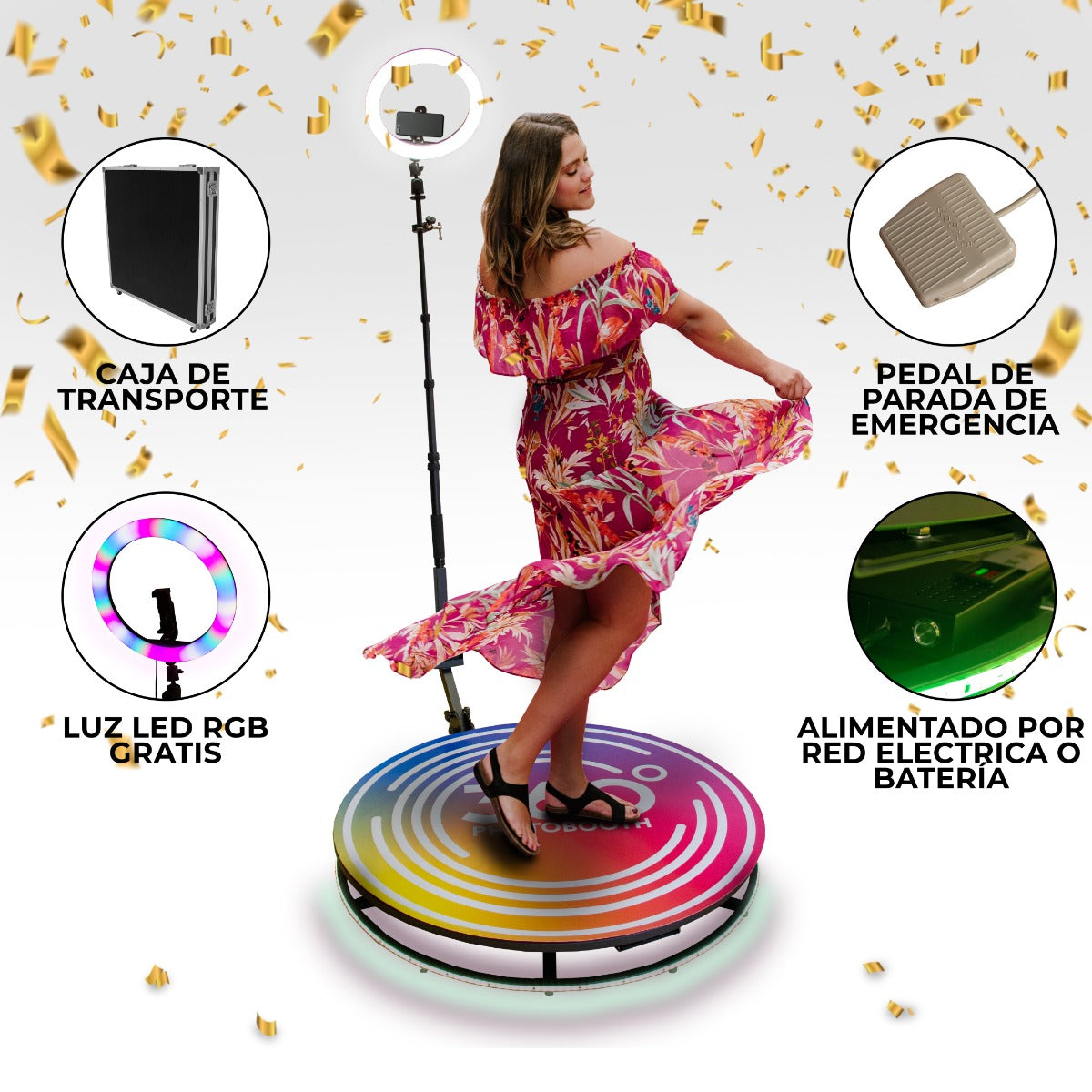 360 Photo Booth Fotobås - 100cm