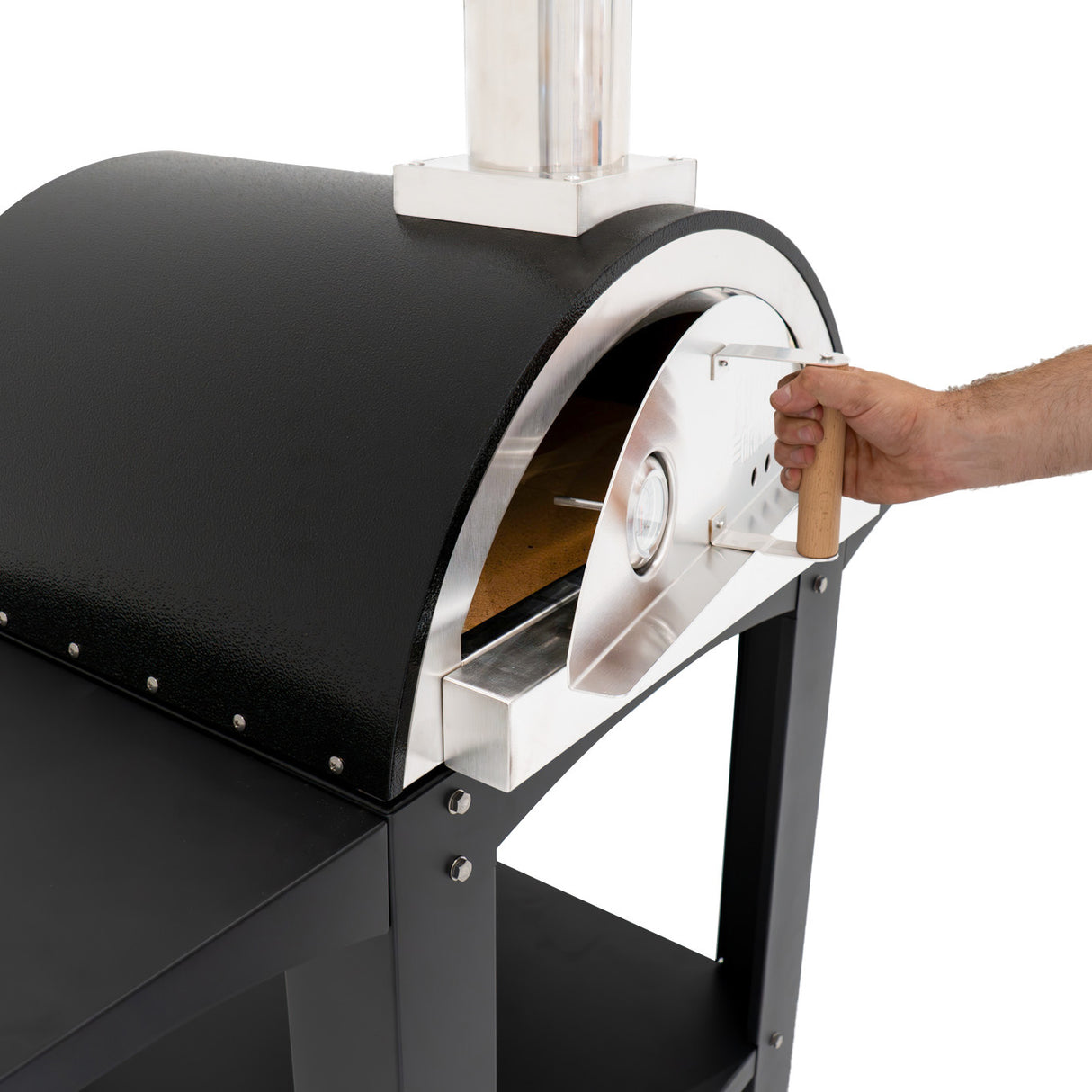 Extra Stor Fristående Pizzaugn med Stenbotten