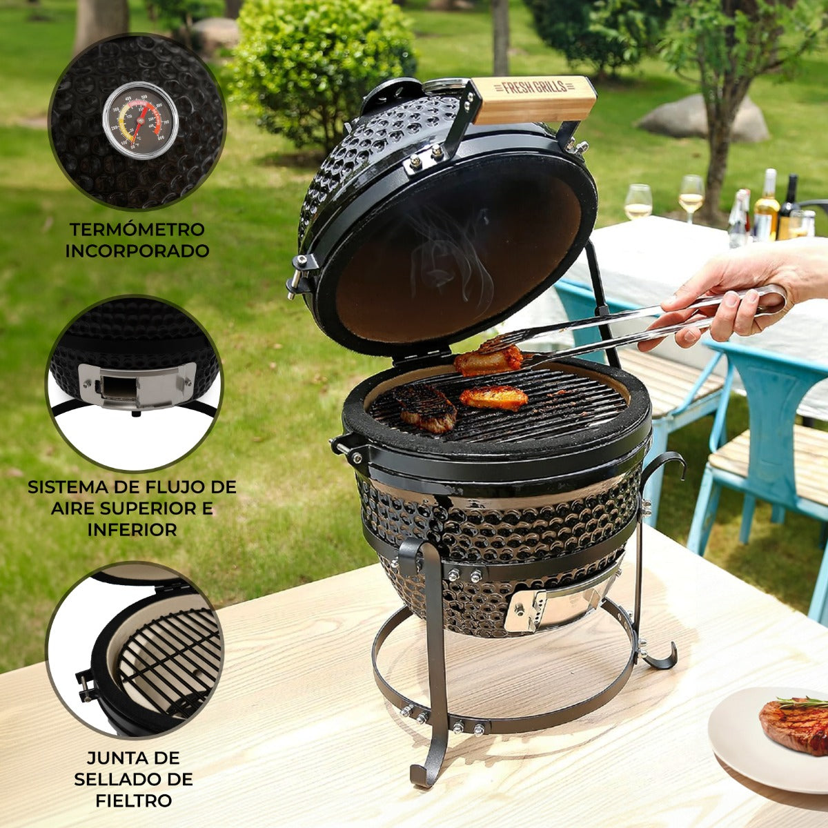 Fresh Grills 33 cm Kamado BBQ-ugn