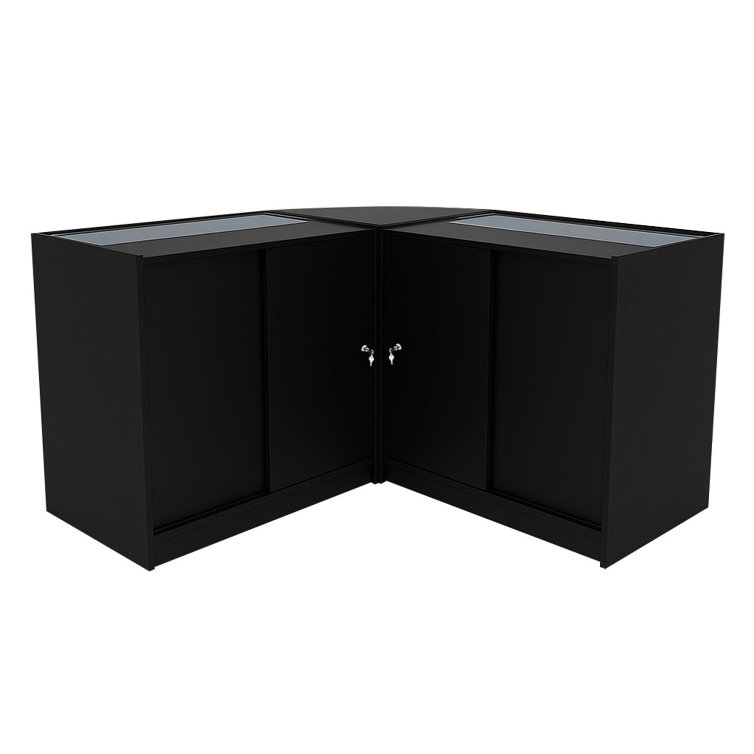"IRIS" Set med LED-belysta Butiksmoduler CM60+ 2x B900 – Svart