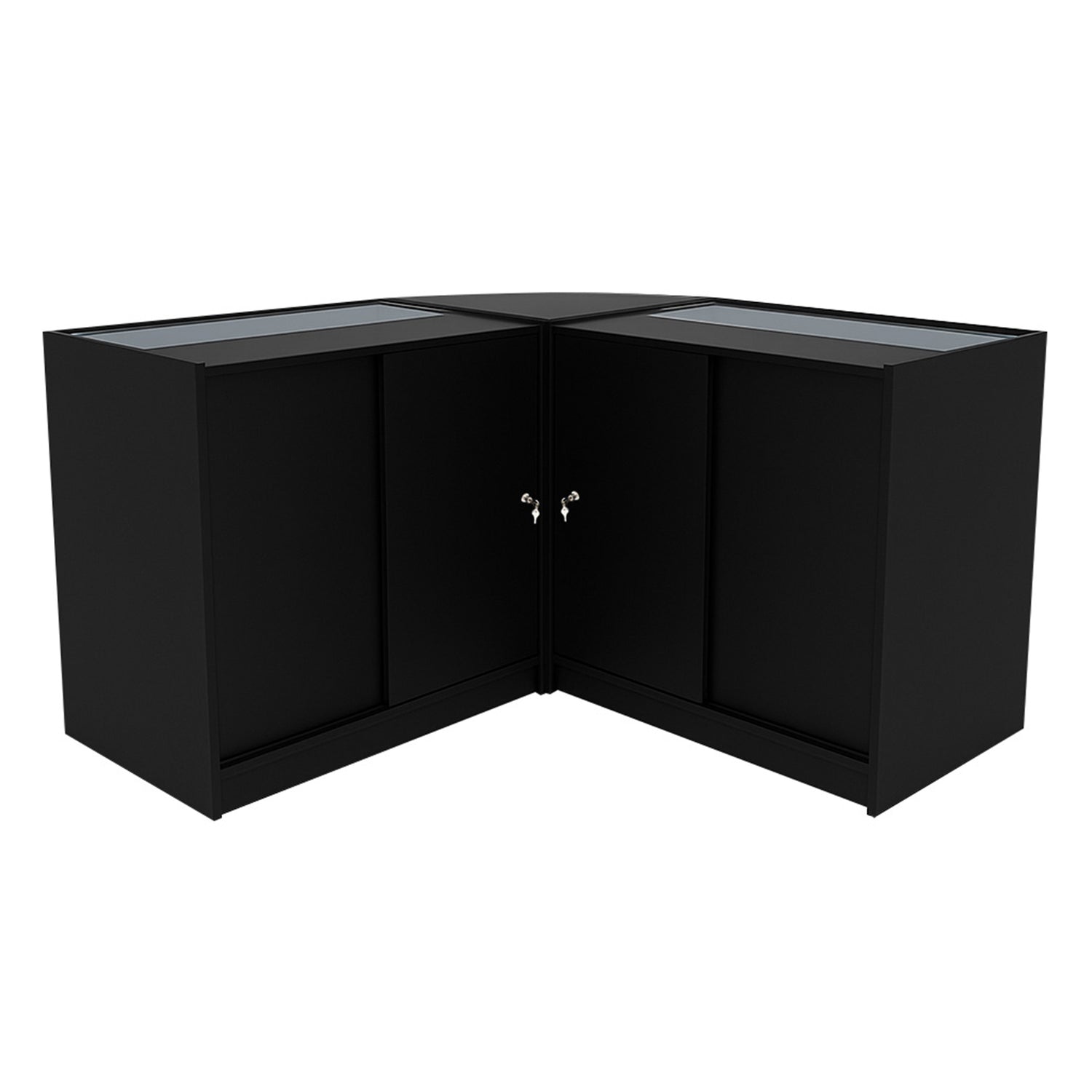 "HELIOS" Set med LED-belysta Butiksmoduler CM60+ 2x K900 – Svart