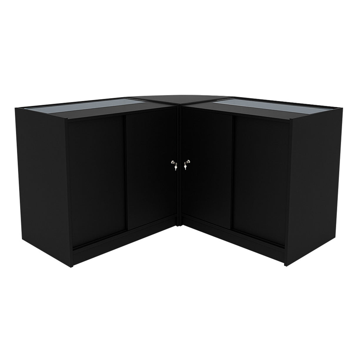 "TRITON" Set med LED-belysta Butiksmoduler CM60+K900+B900 – Svart
