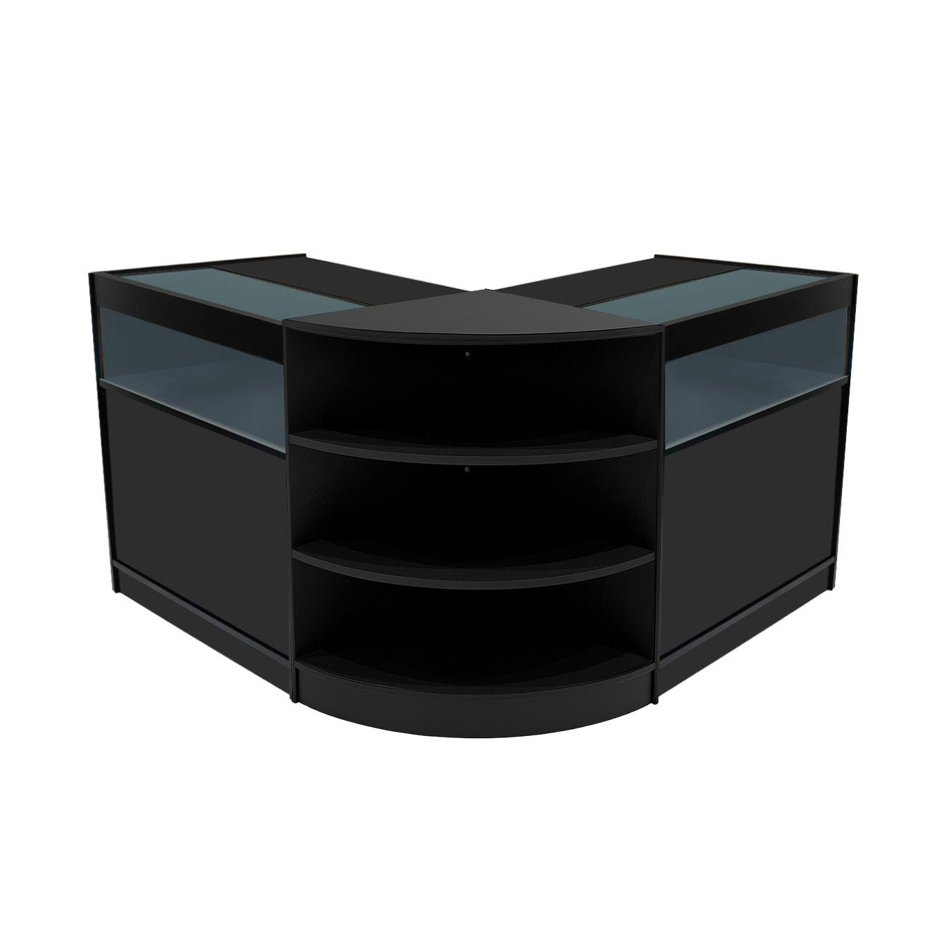 "THESEUS" Set med LED-belysta Butiksmoduler LM60+ 2x B900 – Svart