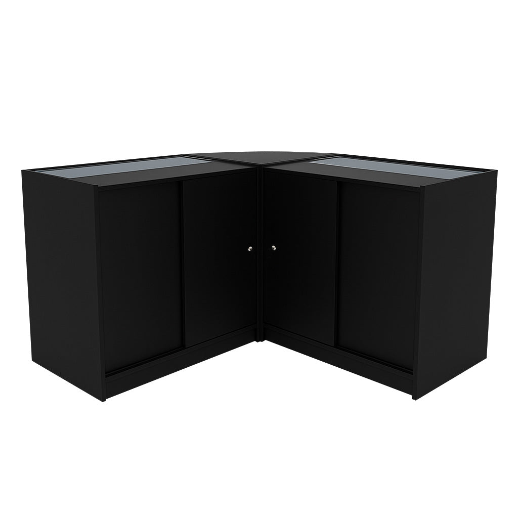 "THESEUS" Set med LED-belysta Butiksmoduler LM60+ 2x B900 – Svart