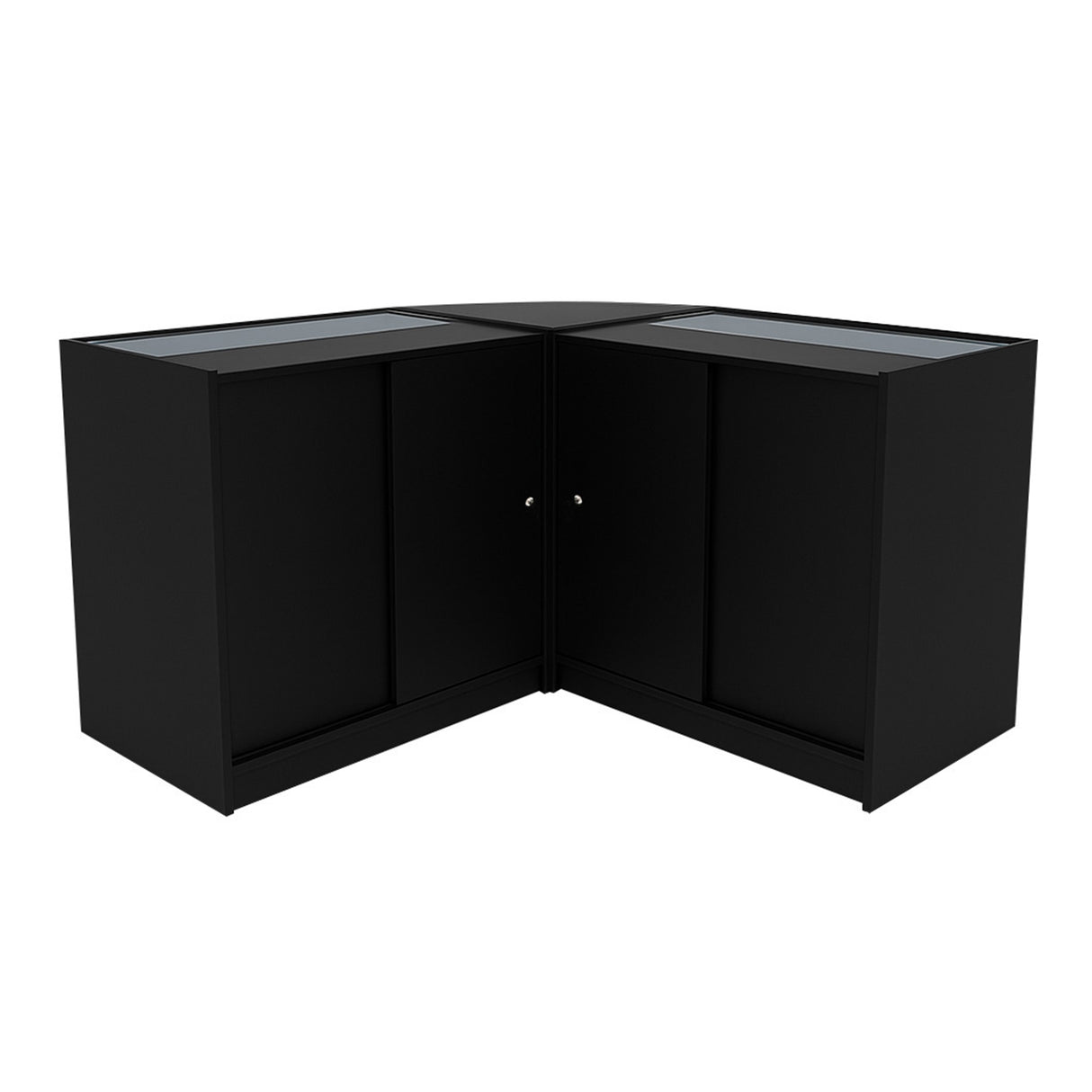 "ANDROMEDA" Set med LED-belysta Butiksmoduler LM60+ 2x C900 – Svart