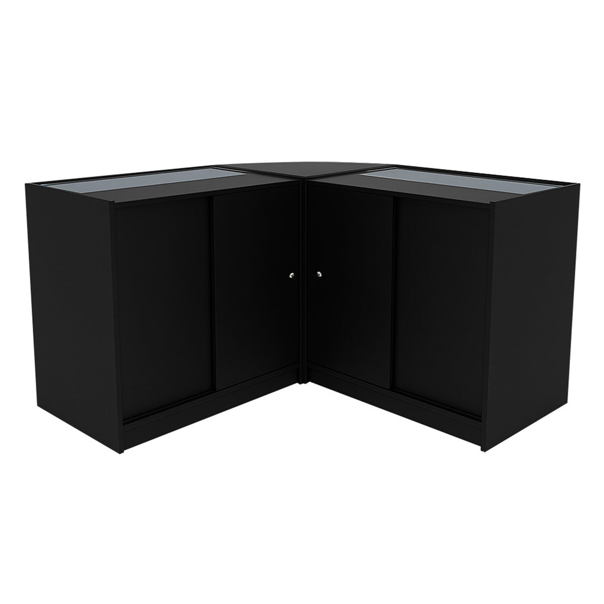 "APOLLO" Set med LED-belysta Butiksmoduler LM60+ 2x K900 – Svart
