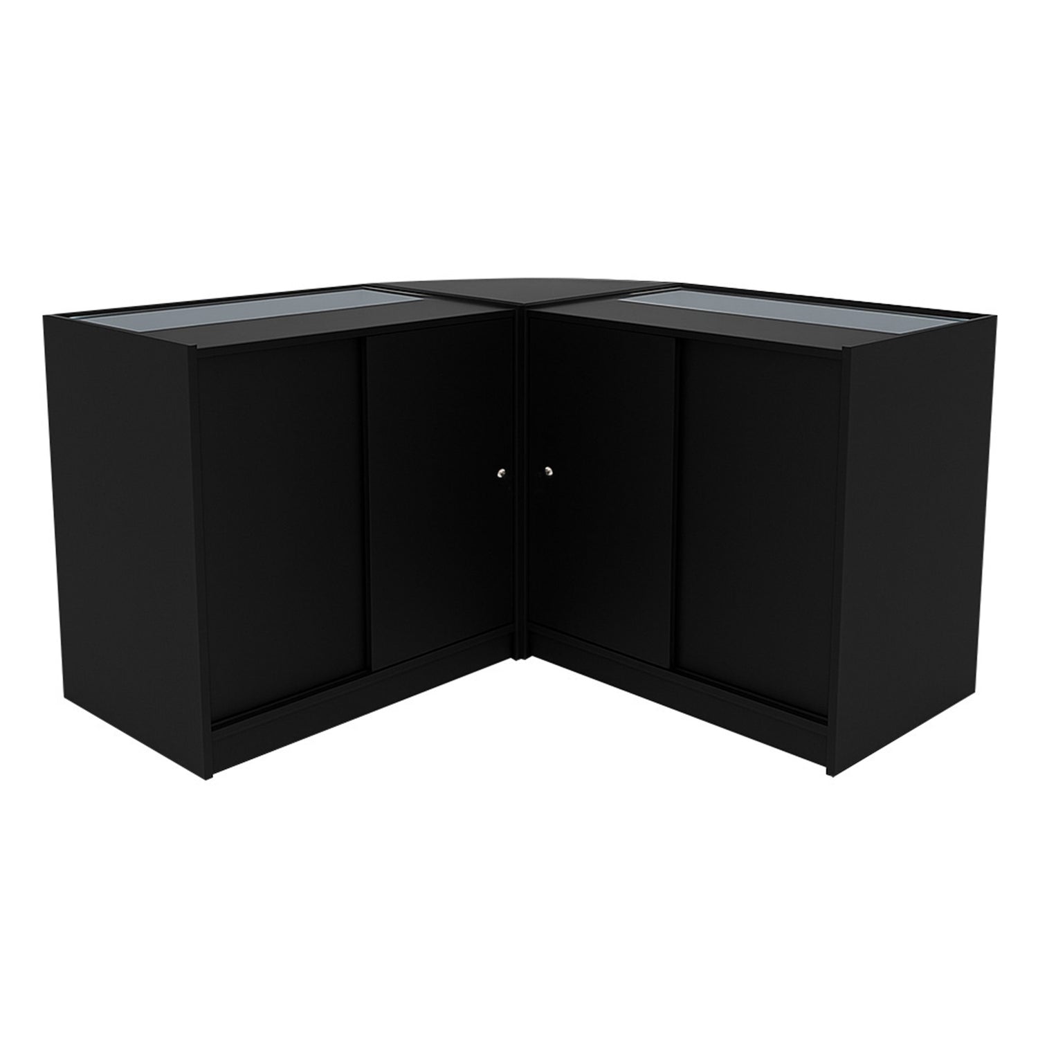 "APOLLO" Set med LED-belysta Butiksmoduler LM60+ 2x K900 – Svart