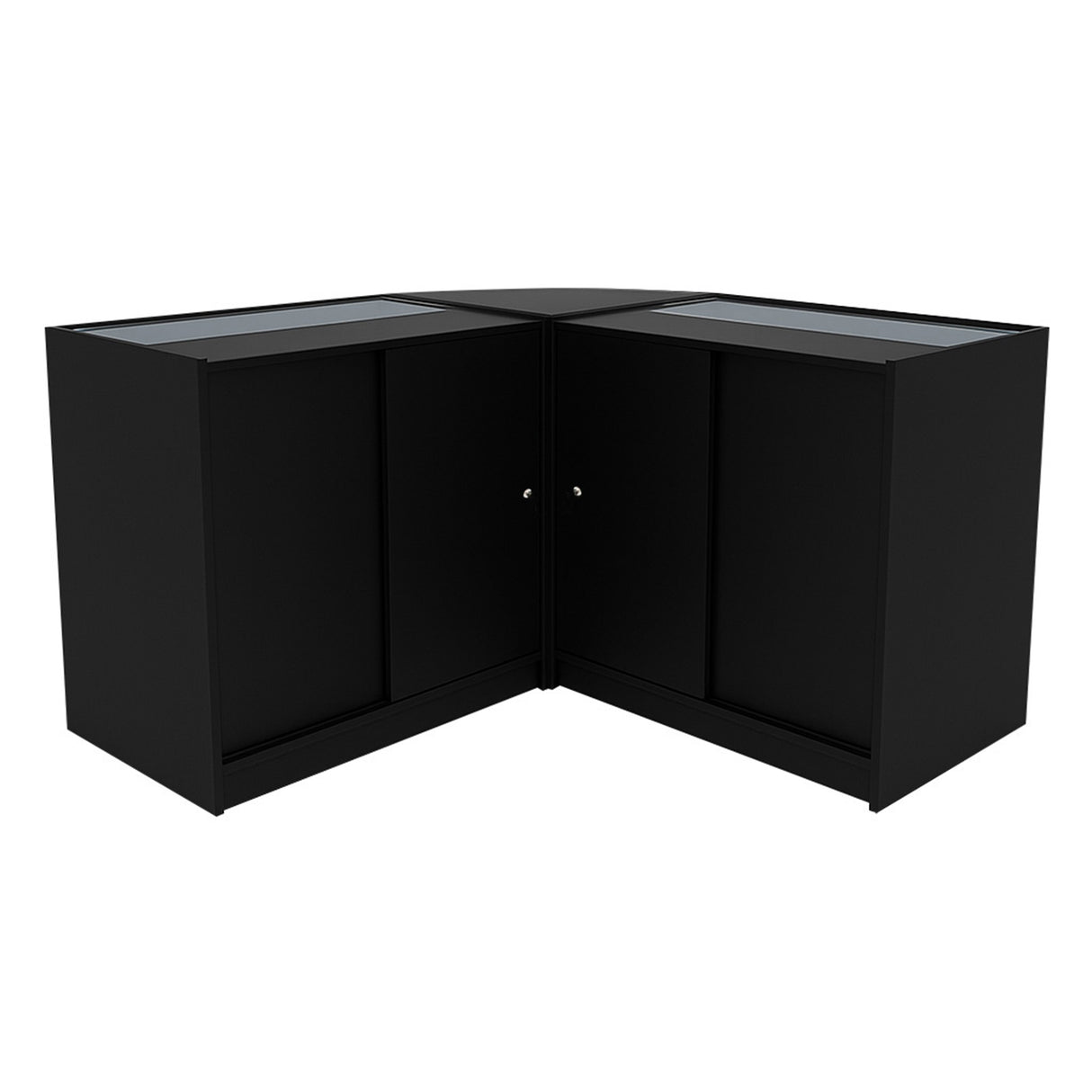 "DEMETER" Set med LED-belysta Butiksmoduler LM60+K900+B900 – Svart