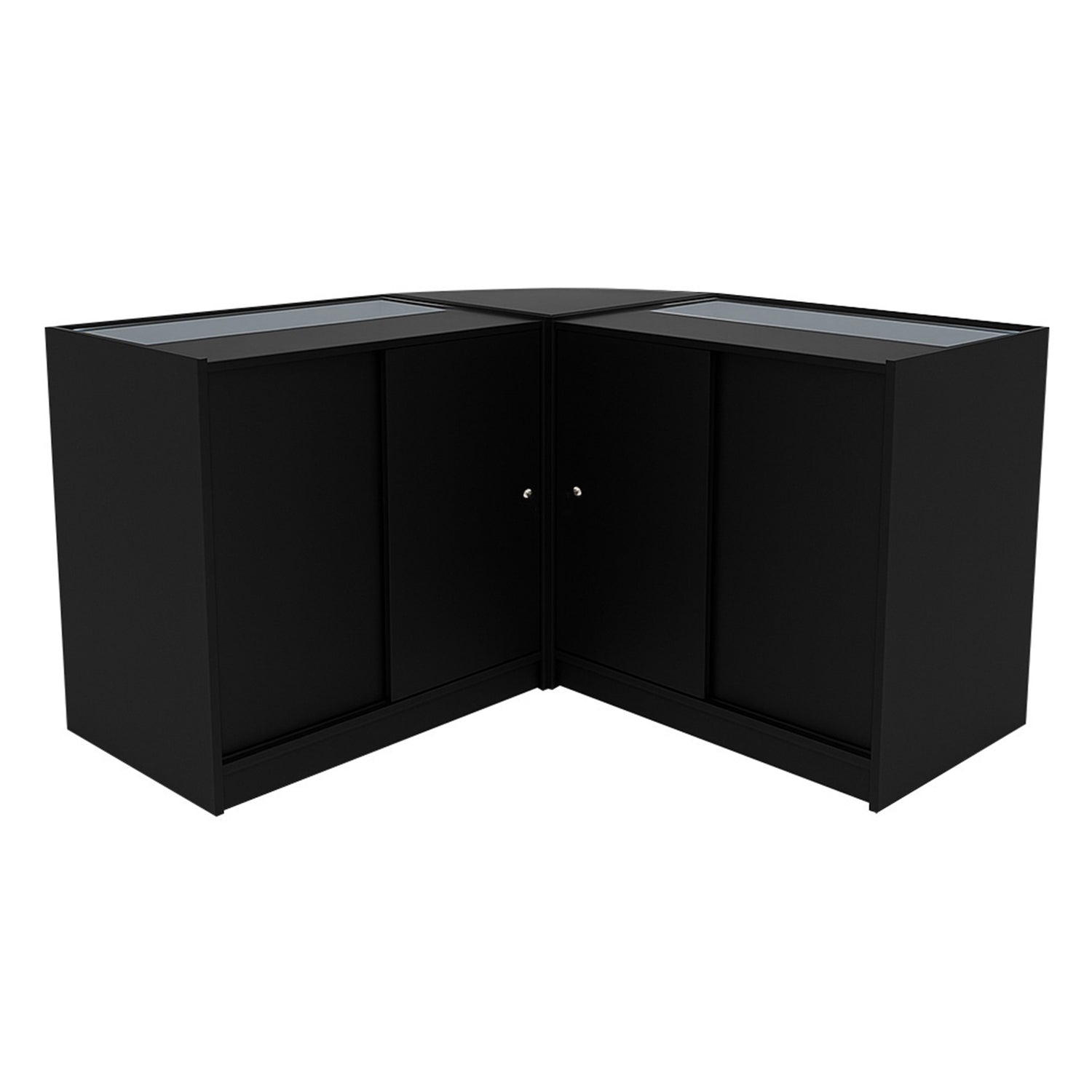 "DEMETER" Set med LED-belysta Butiksmoduler LM60+K900+B900 – Svart