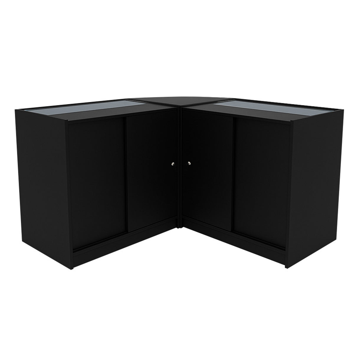 "CALLIOPE" Set med LED-belysta Butiksmoduler LM60+K900+C900 – Svart