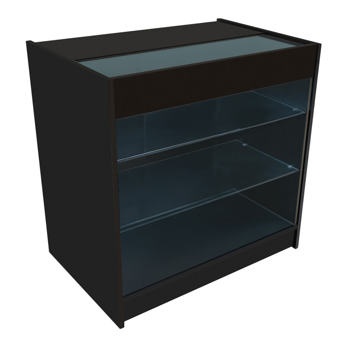 "ARIES" Set med LED-belysta Butiksmoduler CM60 + 2xK900 + TB60 – Svart