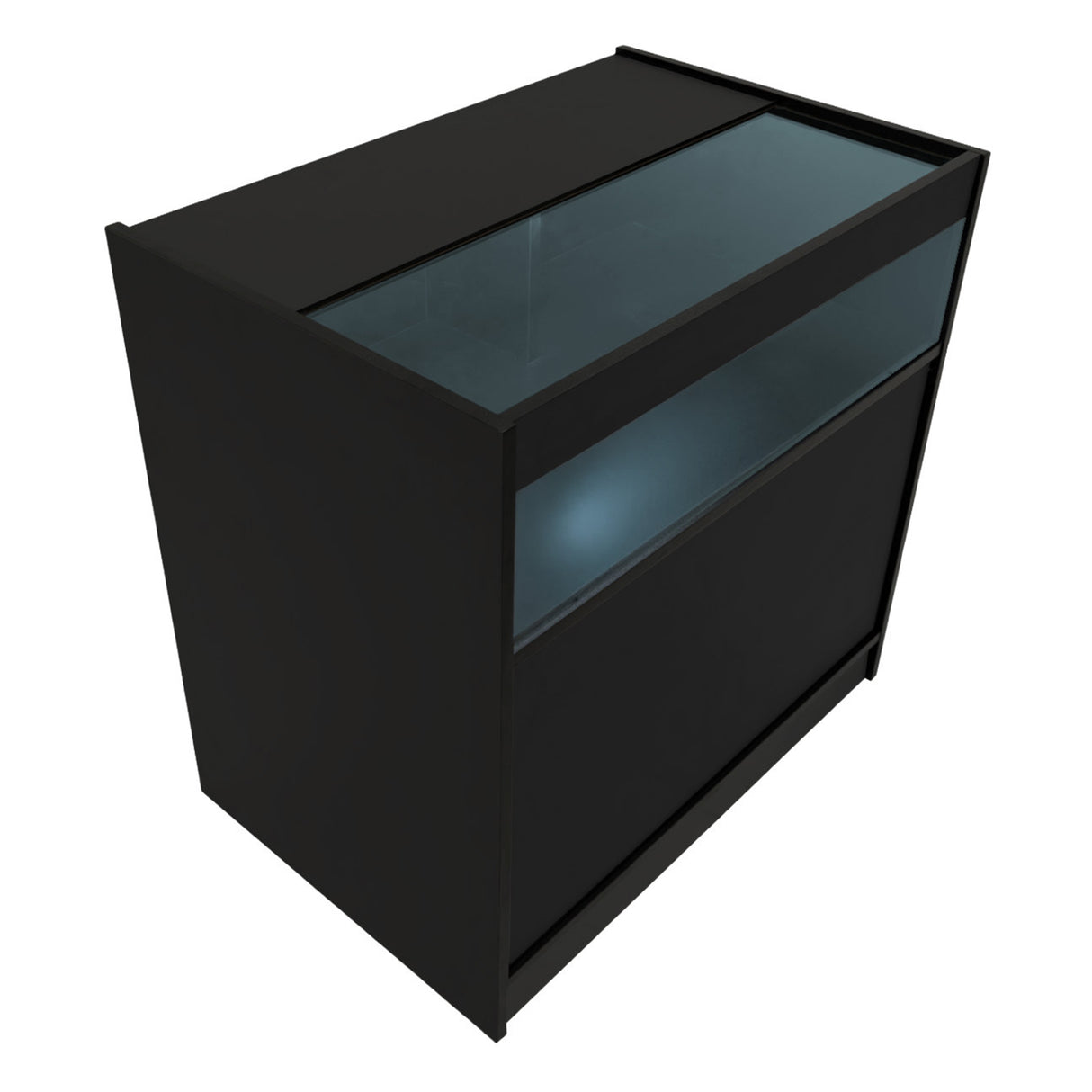 "POLARIS" Set med LED-belysta Butiksmoduler CM60 + B900 + K900 + TB60 – Svart