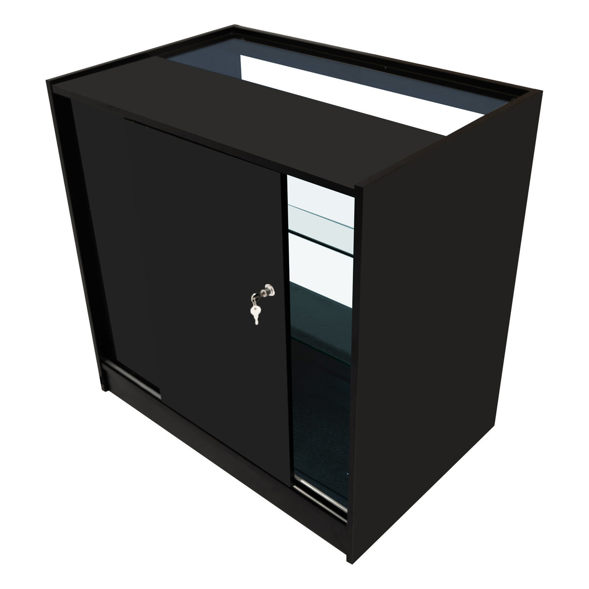 "VEGA" Set med LED-belysta Butiksmoduler CM60 + K900 + C900 + TB60 – Svart