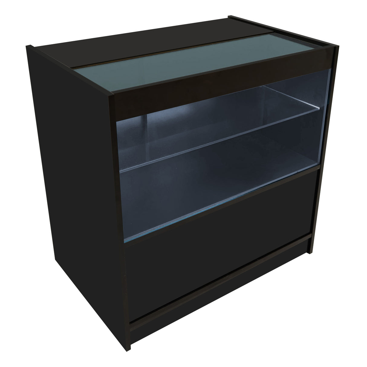 "VEGA" Set med LED-belysta Butiksmoduler CM60 + K900 + C900 + TB60 – Svart