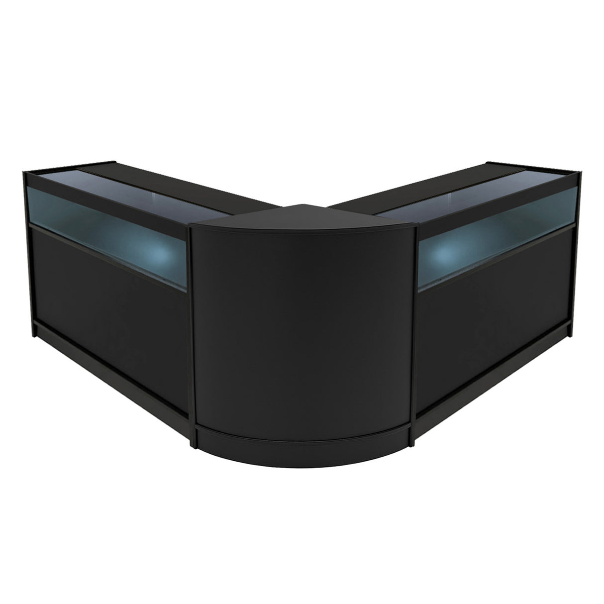 "IRIS" Set med LED-belysta Butiksmoduler CM60+ 2x B1200 – Svart