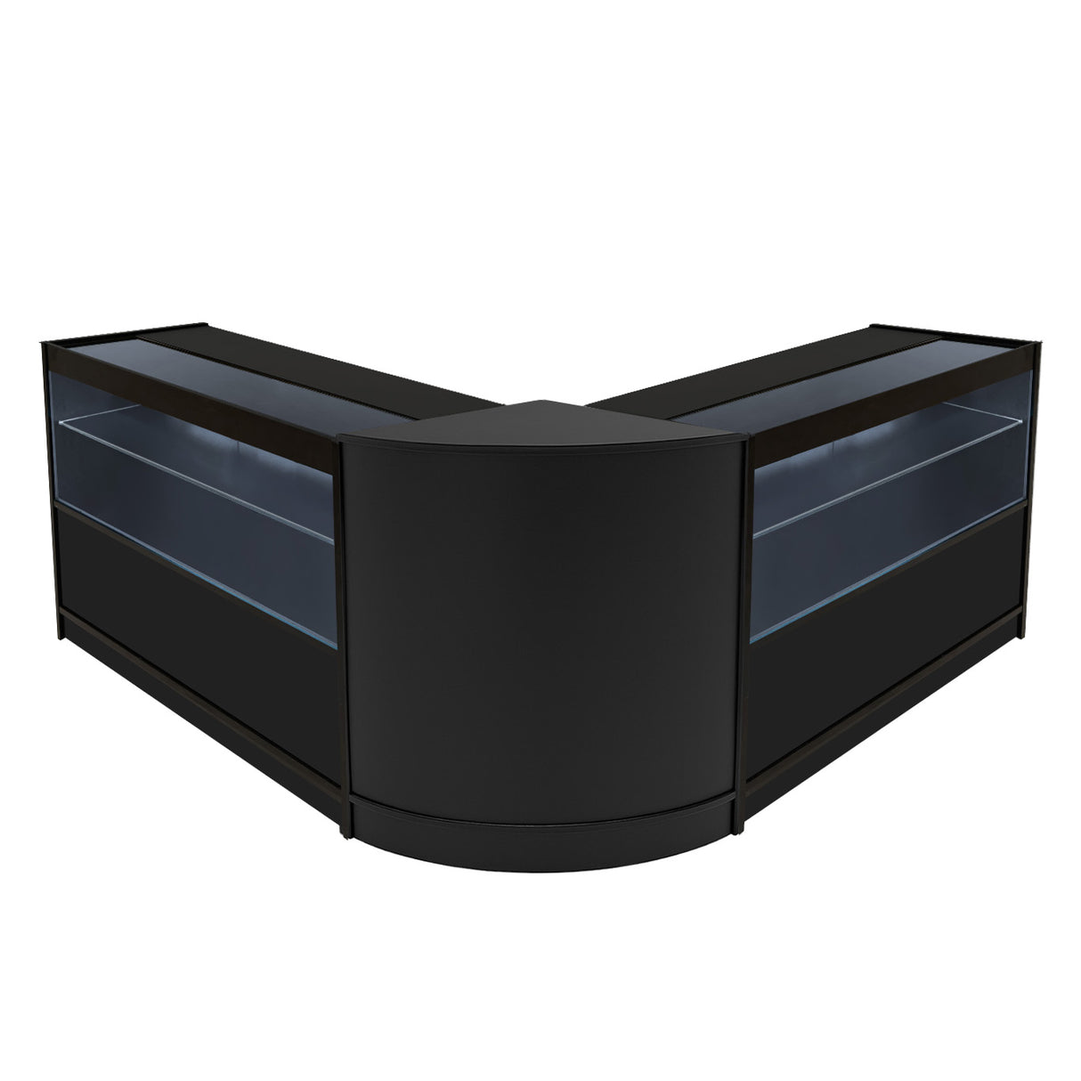 "SELENE" Set med LED-belysta Butiksmoduler CM60+ 2x C1500 – Svart