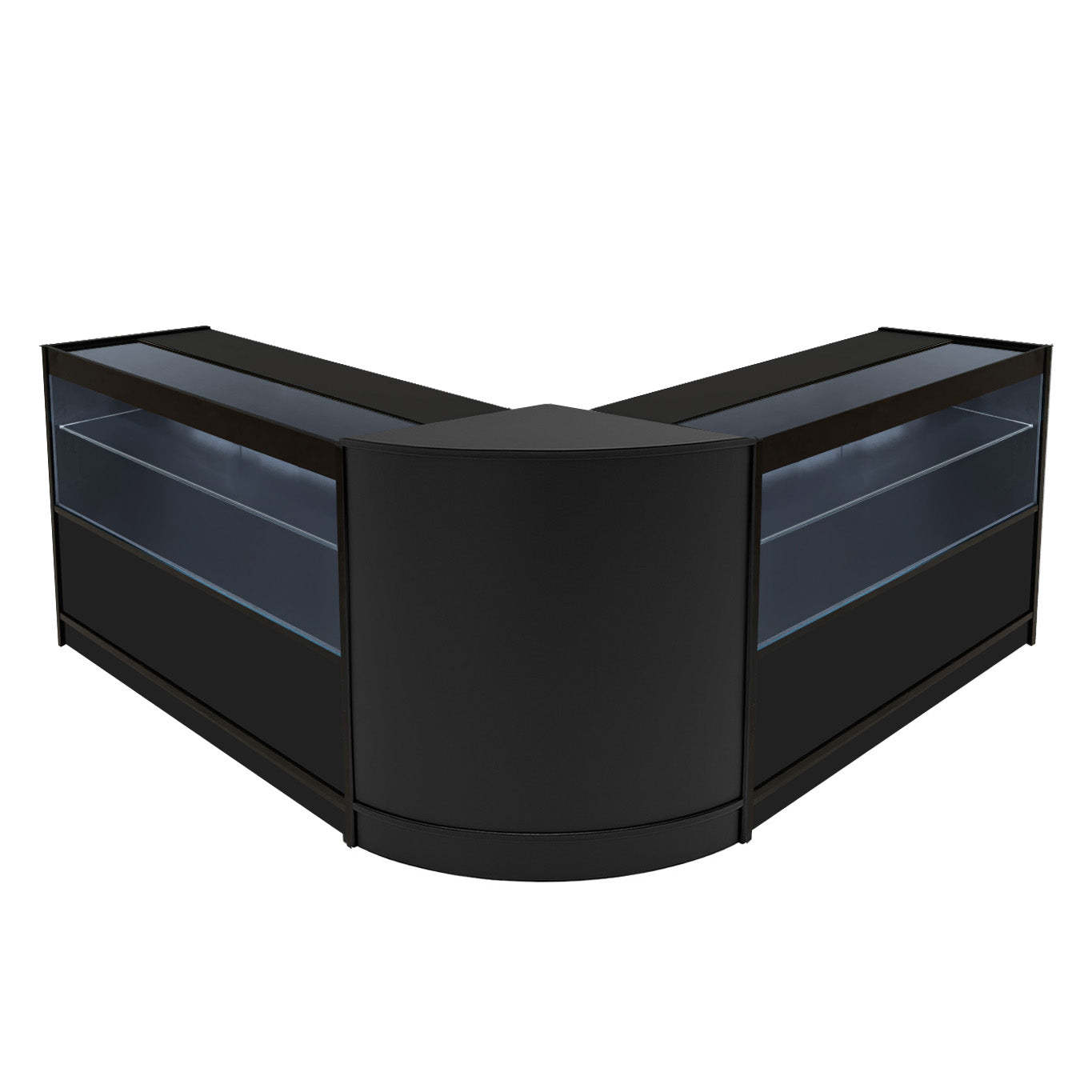 "SELENE" Set med LED-belysta Butiksmoduler CM60+ 2x C1500 – Svart
