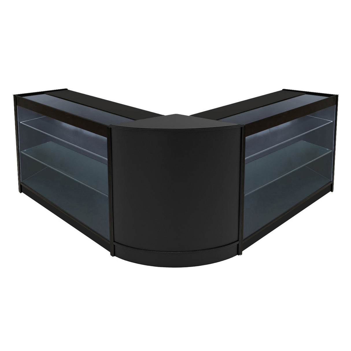 "HELIOS" Set med LED-belysta Butiksmoduler CM60+ 2x K1200 – Svart