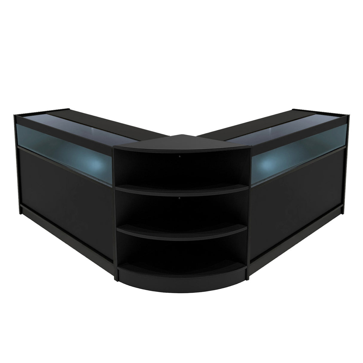 "THESEUS" Set med LED-belysta Butiksmoduler LM60+ 2x B1200 – Svart