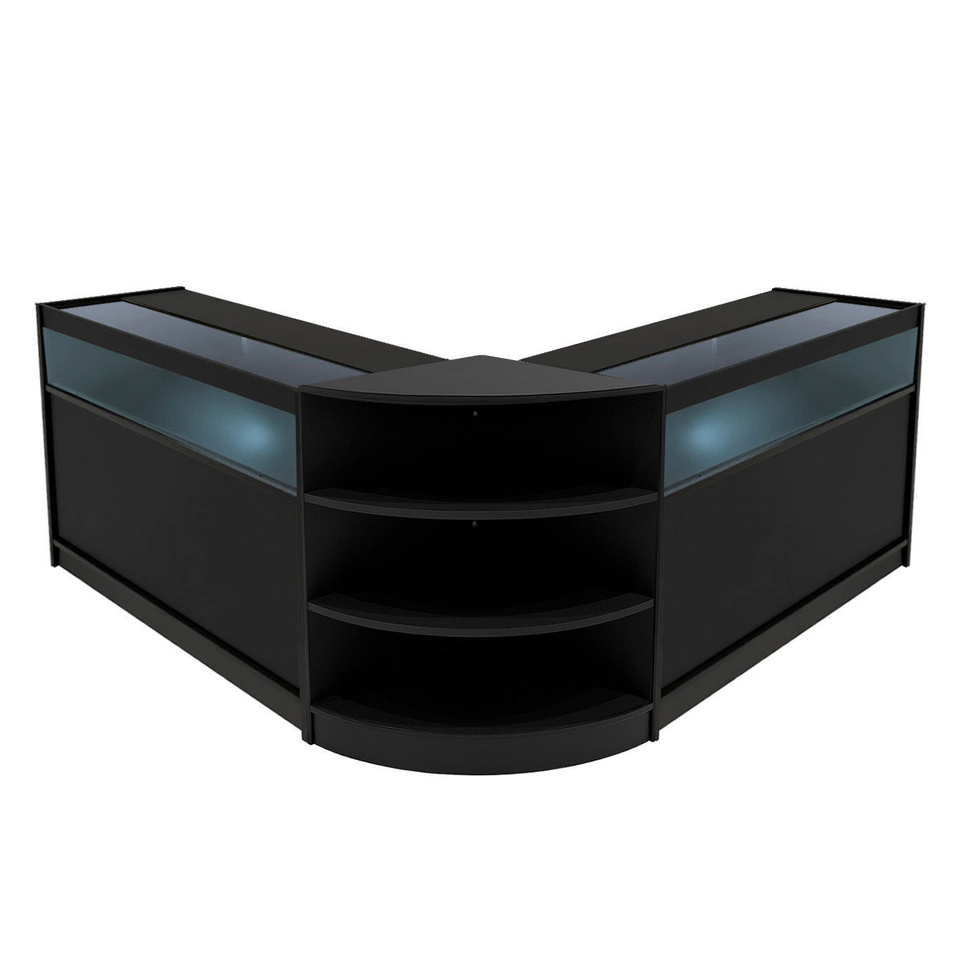 "THESEUS" Set med LED-belysta Butiksmoduler LM60+ 2x B1200 – Svart