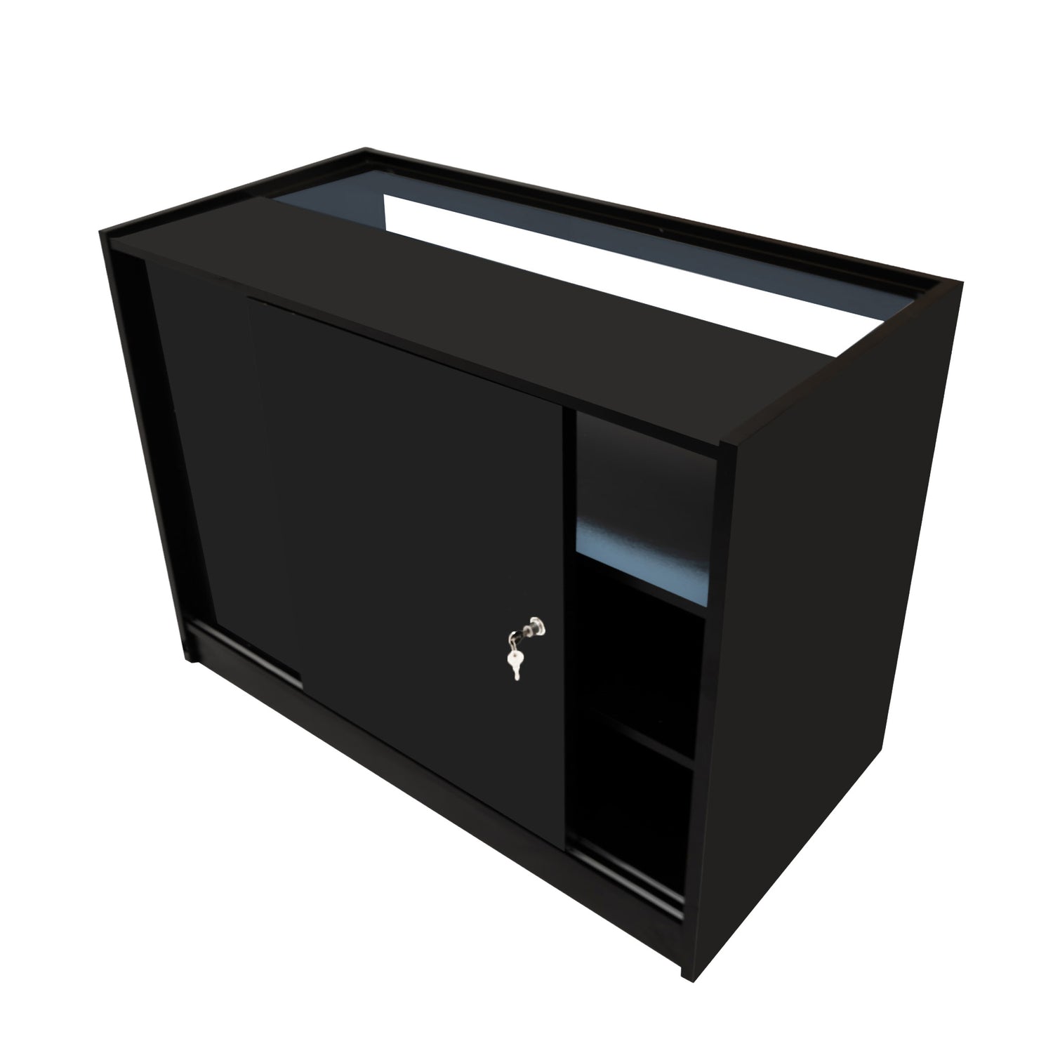 "THESEUS" Set med LED-belysta Butiksmoduler LM60+ 2x B1200 – Svart