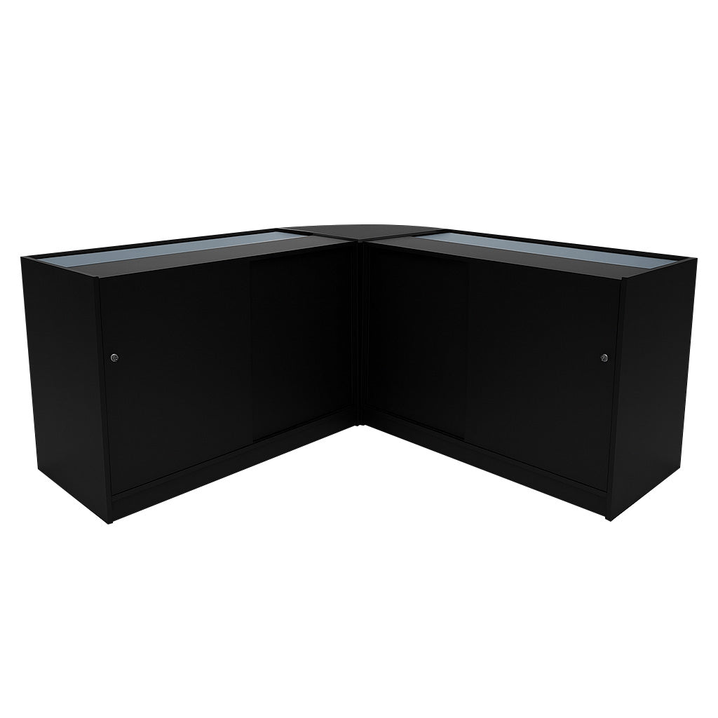 "THESEUS" Set med LED-belysta Butiksmoduler LM60+ 2x B1200 – Svart