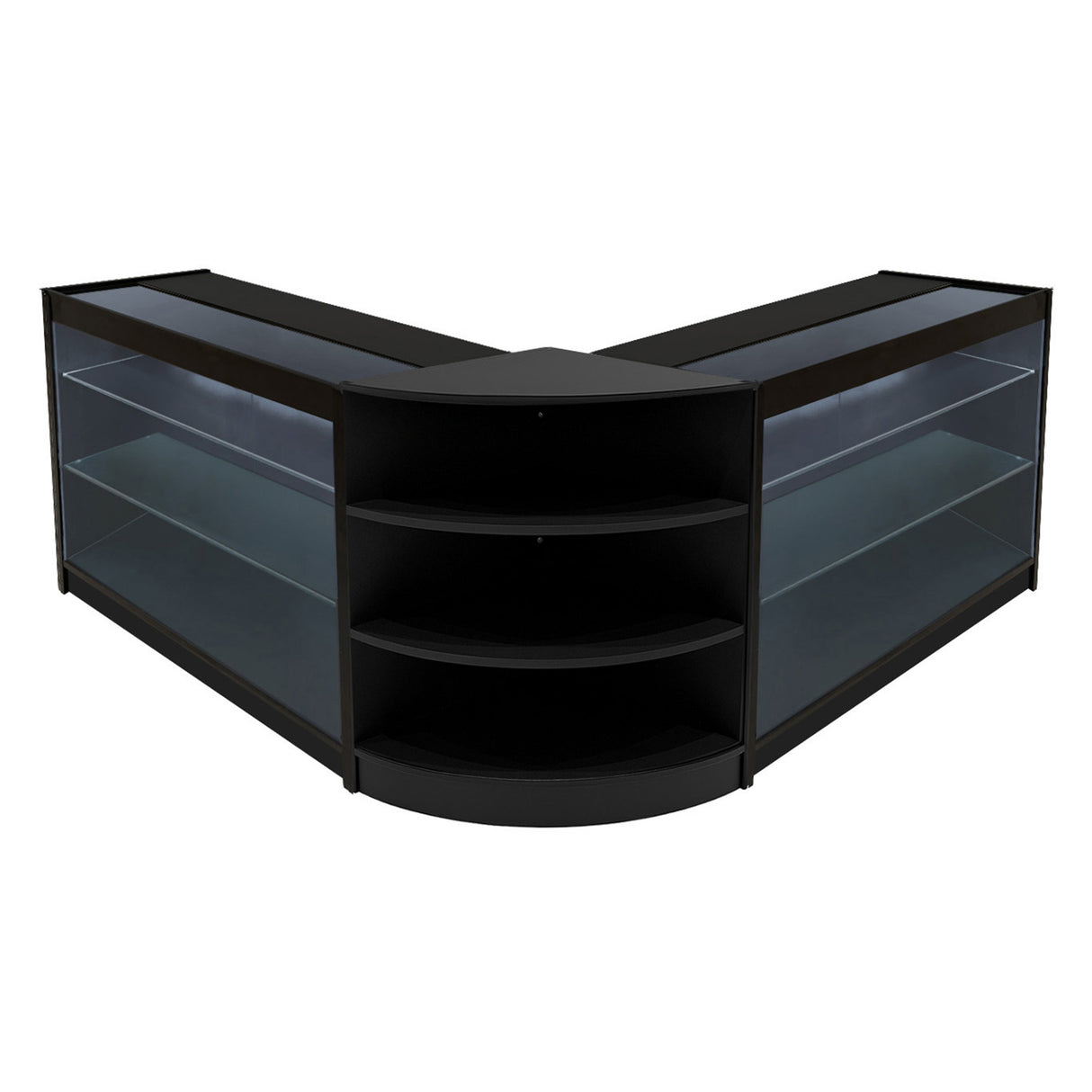 "APOLLO" Set med LED-belysta Butiksmoduler LM60+ 2x K1200 – Svart