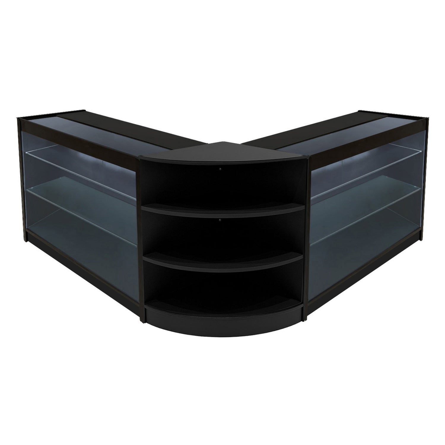 "APOLLO" Set med LED-belysta Butiksmoduler LM60+ 2x K1200 – Svart
