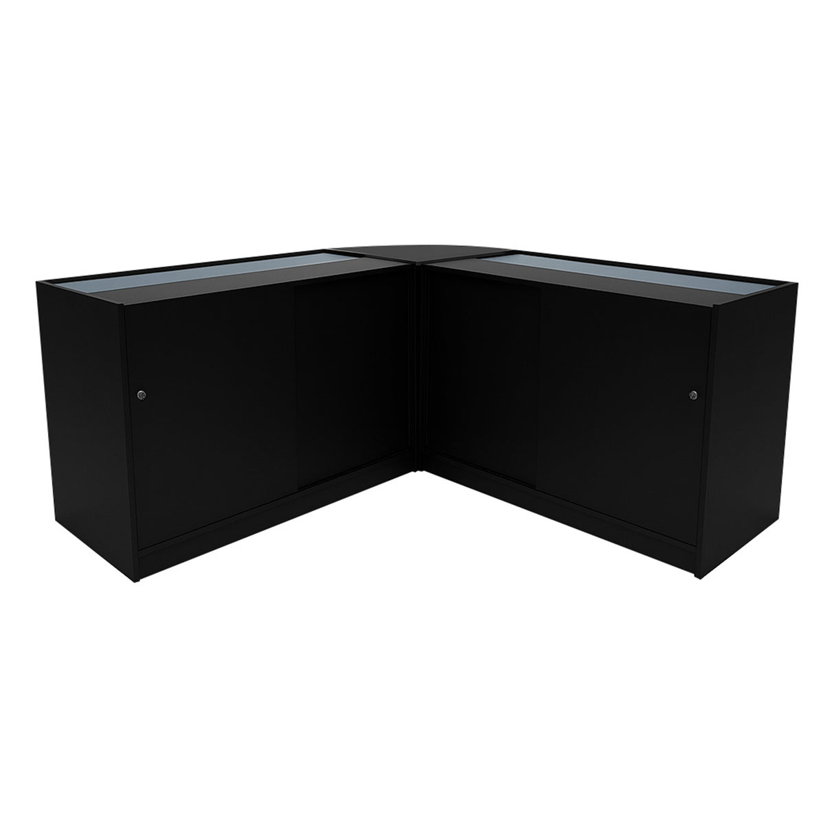 "APOLLO" Set med LED-belysta Butiksmoduler LM60+ 2x K1200 – Svart