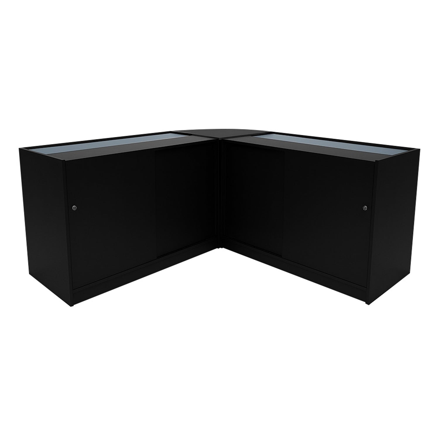 "APOLLO" Set med LED-belysta Butiksmoduler LM60+ 2x K1200 – Svart