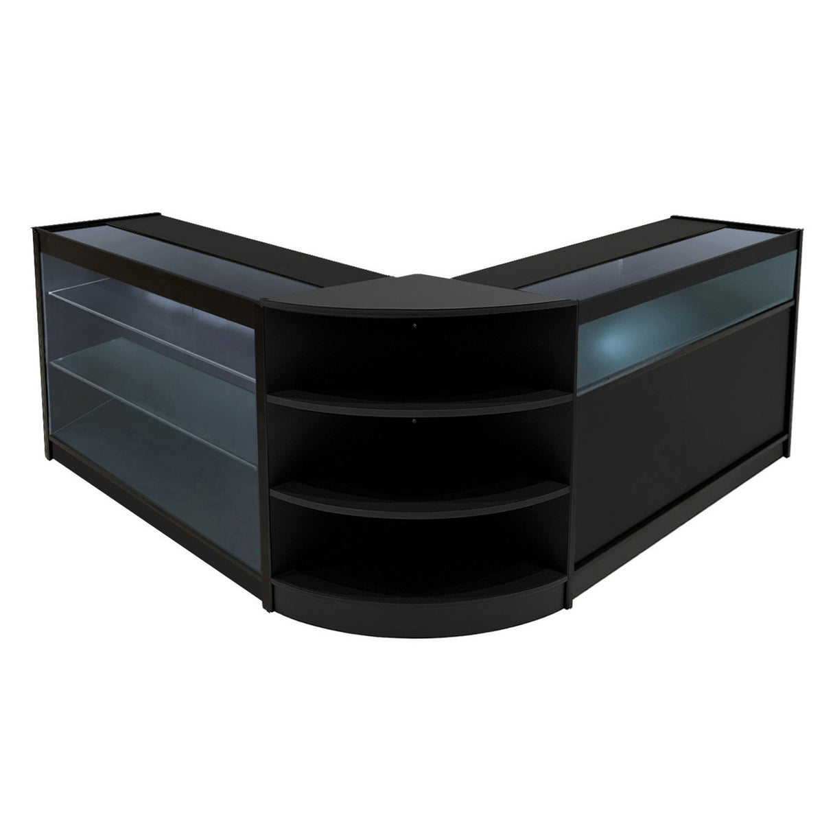 "DEMETER" Set med LED-belysta Butiksmoduler LM60+K1200+B1200 – Svart