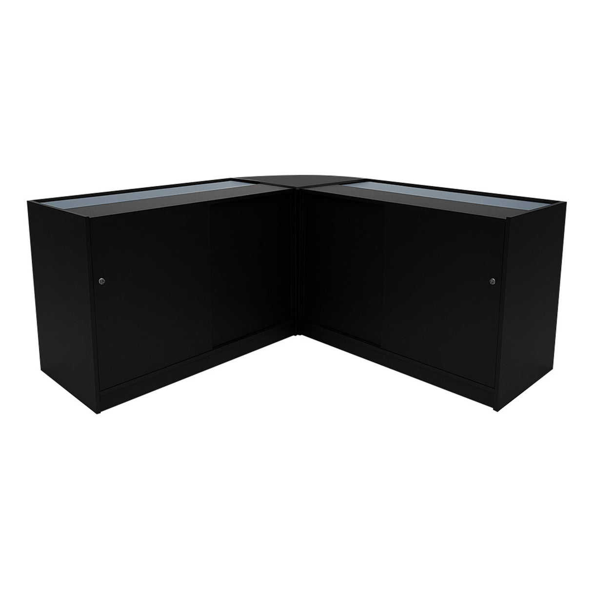 "DEMETER" Set med LED-belysta Butiksmoduler LM60+K1200+B1200 – Svart