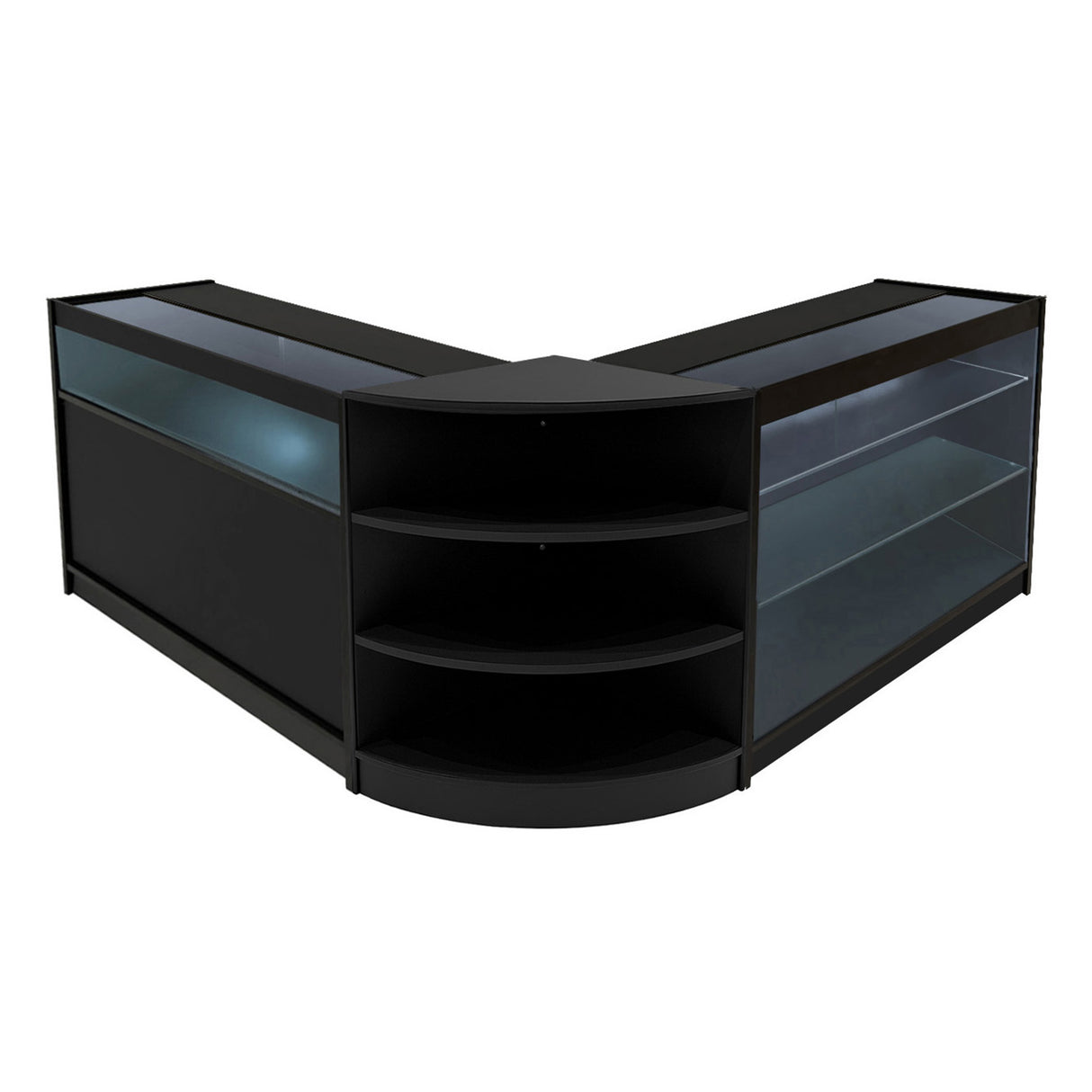 "CALLIOPE" Set med LED-belysta Butiksmoduler LM60+K1200+C1200 – Svart