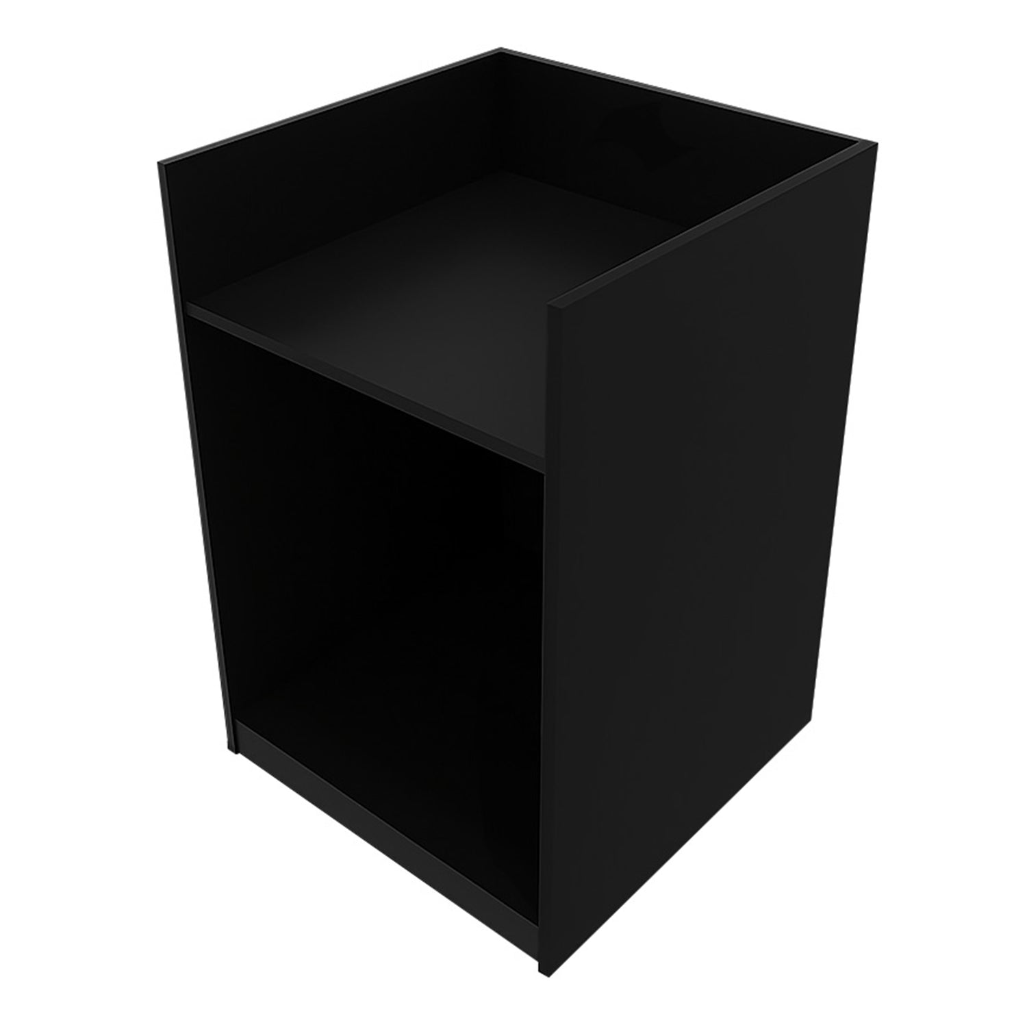"GRAVITY" Set med LED-belysta Butiksmoduler CM60 + B1200 + C1200 + TB60 – Svart