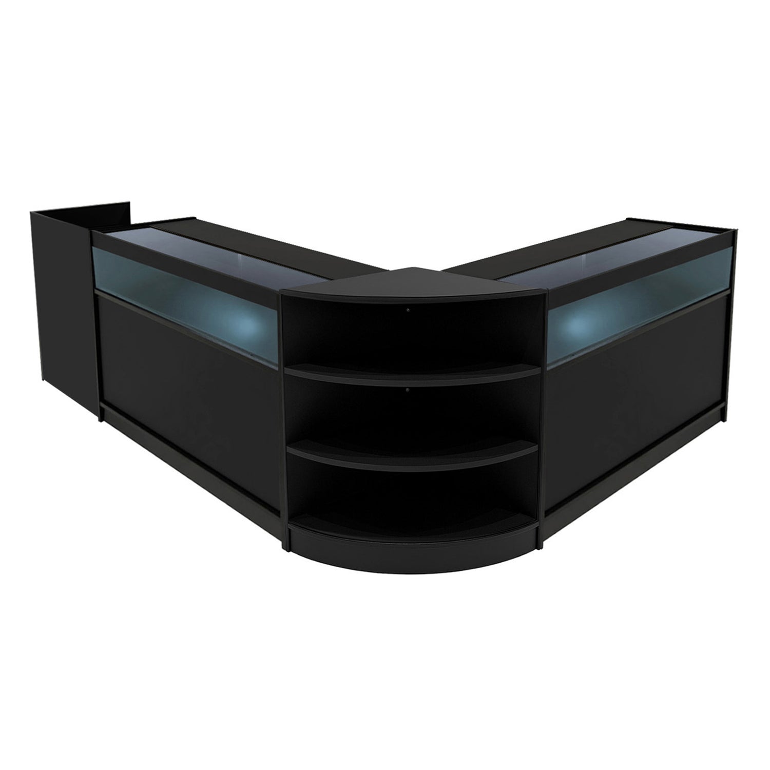 "SAGITTARIUS " Set med LED-belysta Butiksmoduler LM60 + 2xB1200 + TB60 – Svart