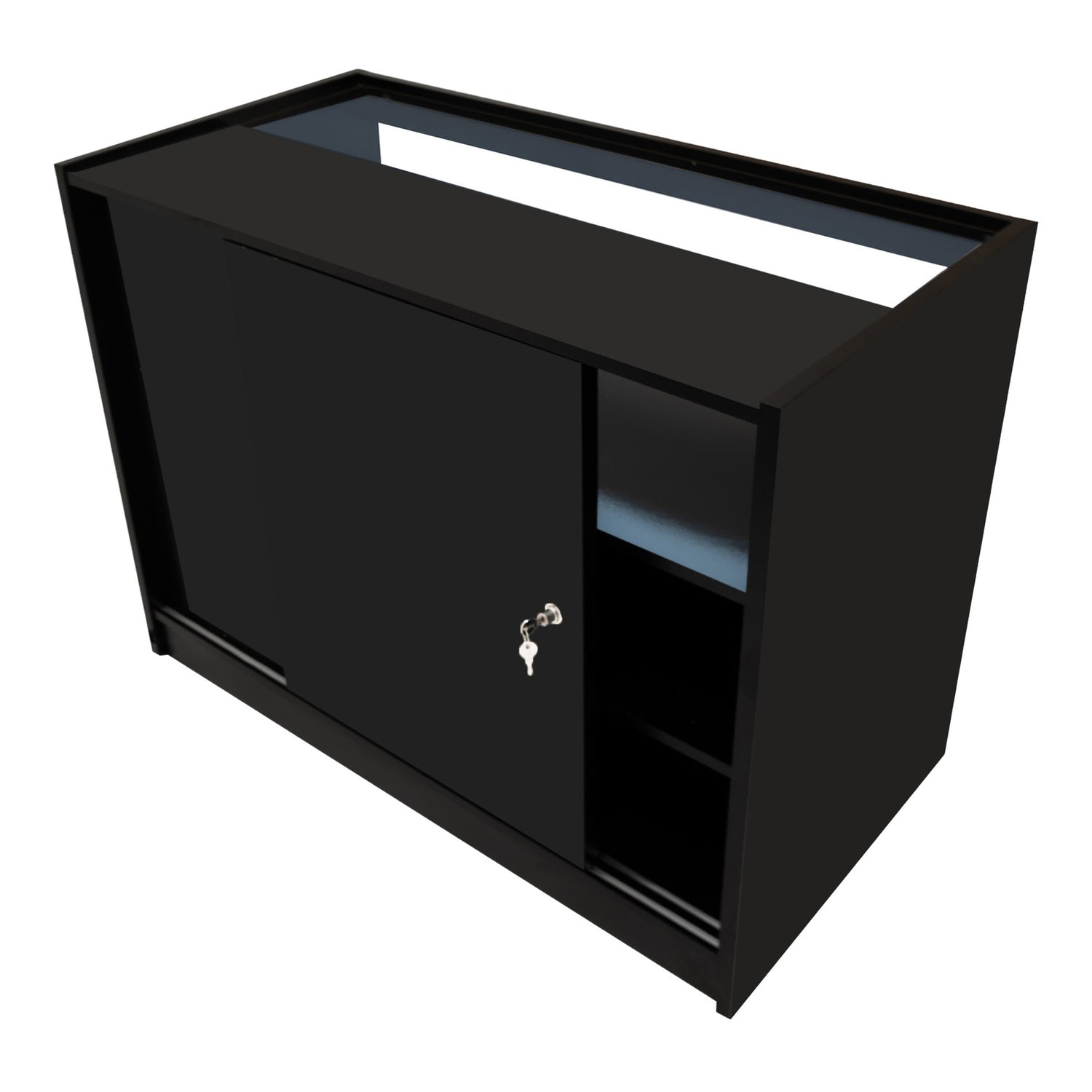 "SAGITTARIUS " Set med LED-belysta Butiksmoduler LM60 + 2xB1200 + TB60 – Svart