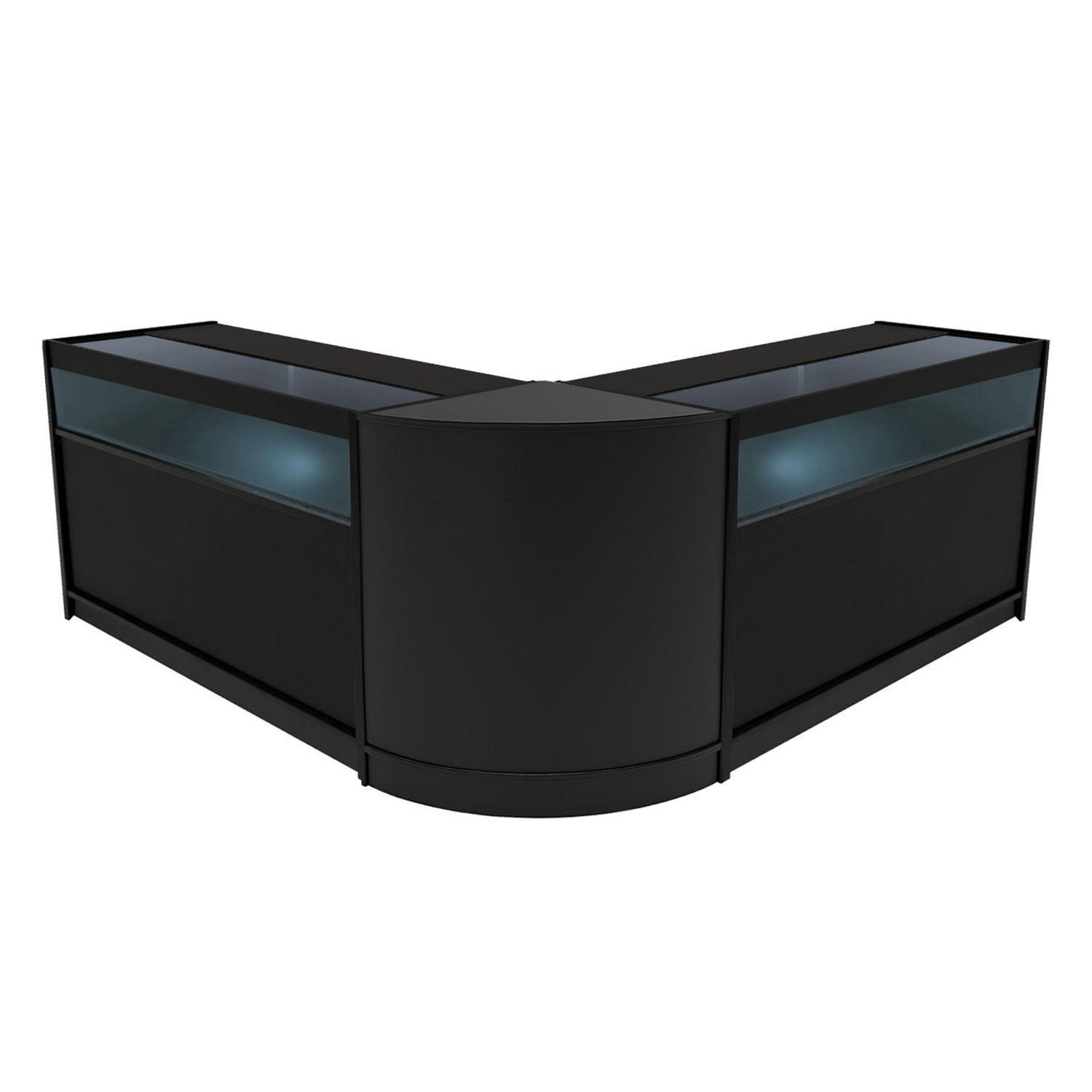"IRIS" Set med LED-belysta Butiksmoduler CM60+ 2x B1500 – Svart
