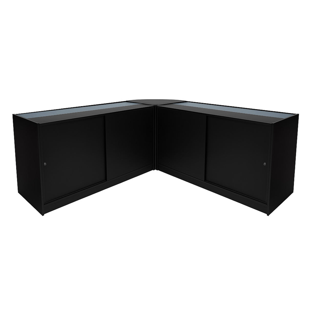 "IRIS" Set med LED-belysta Butiksmoduler CM60+ 2x B1500 – Svart