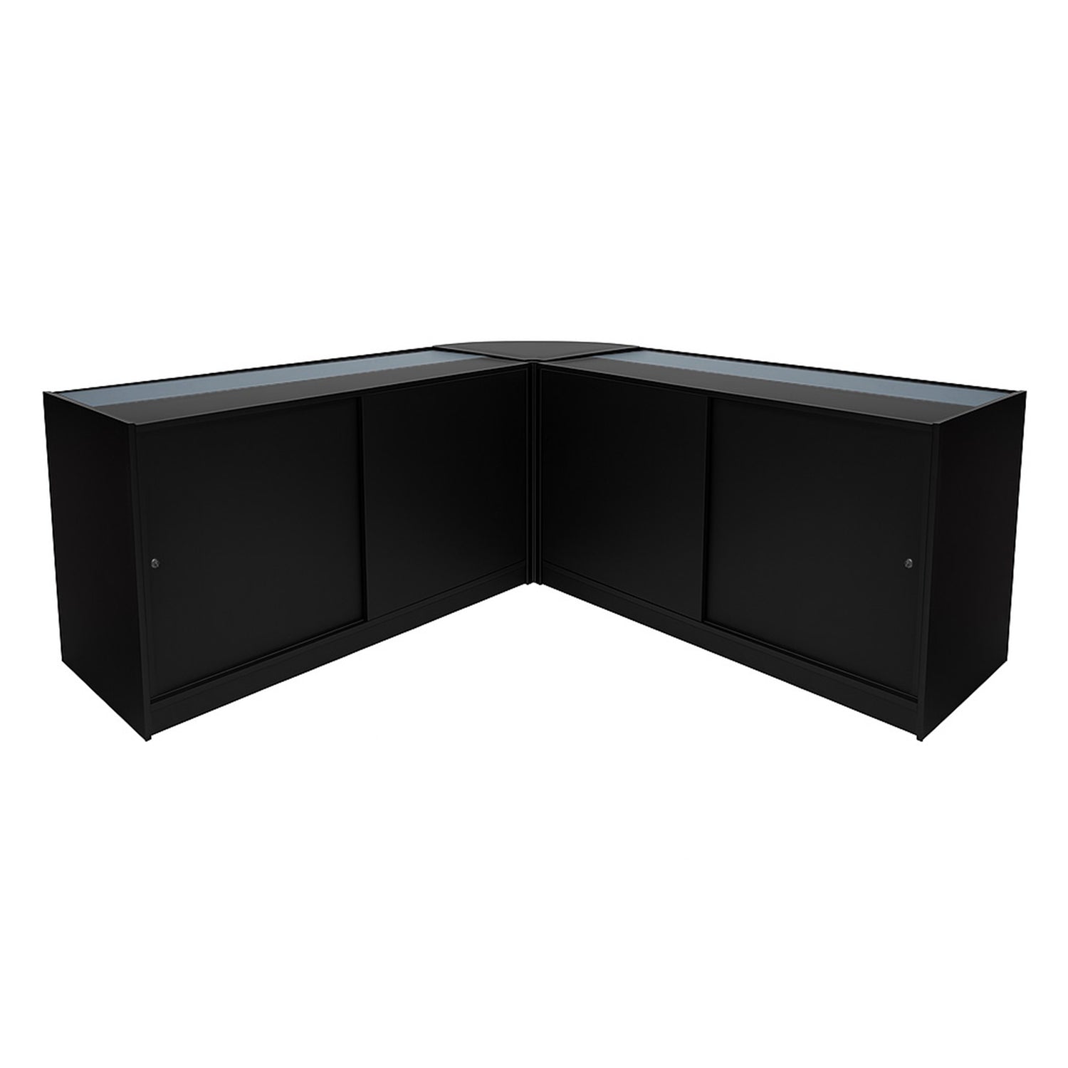 "IRIS" Set med LED-belysta Butiksmoduler CM60+ 2x B1500 – Svart