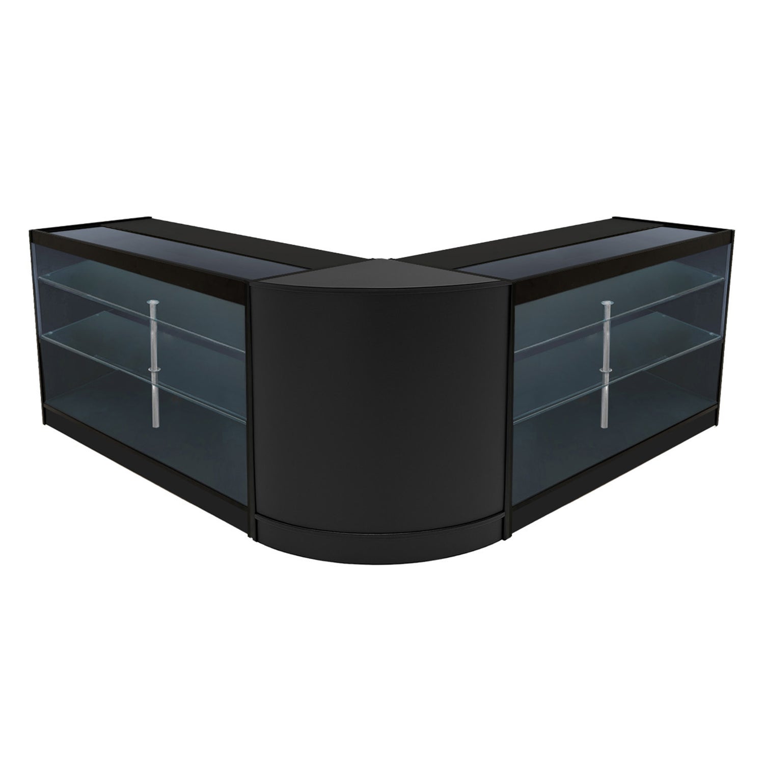 "HELIOS" Set med LED-belysta Butiksmoduler CM60+ 2x K1500 – Svart