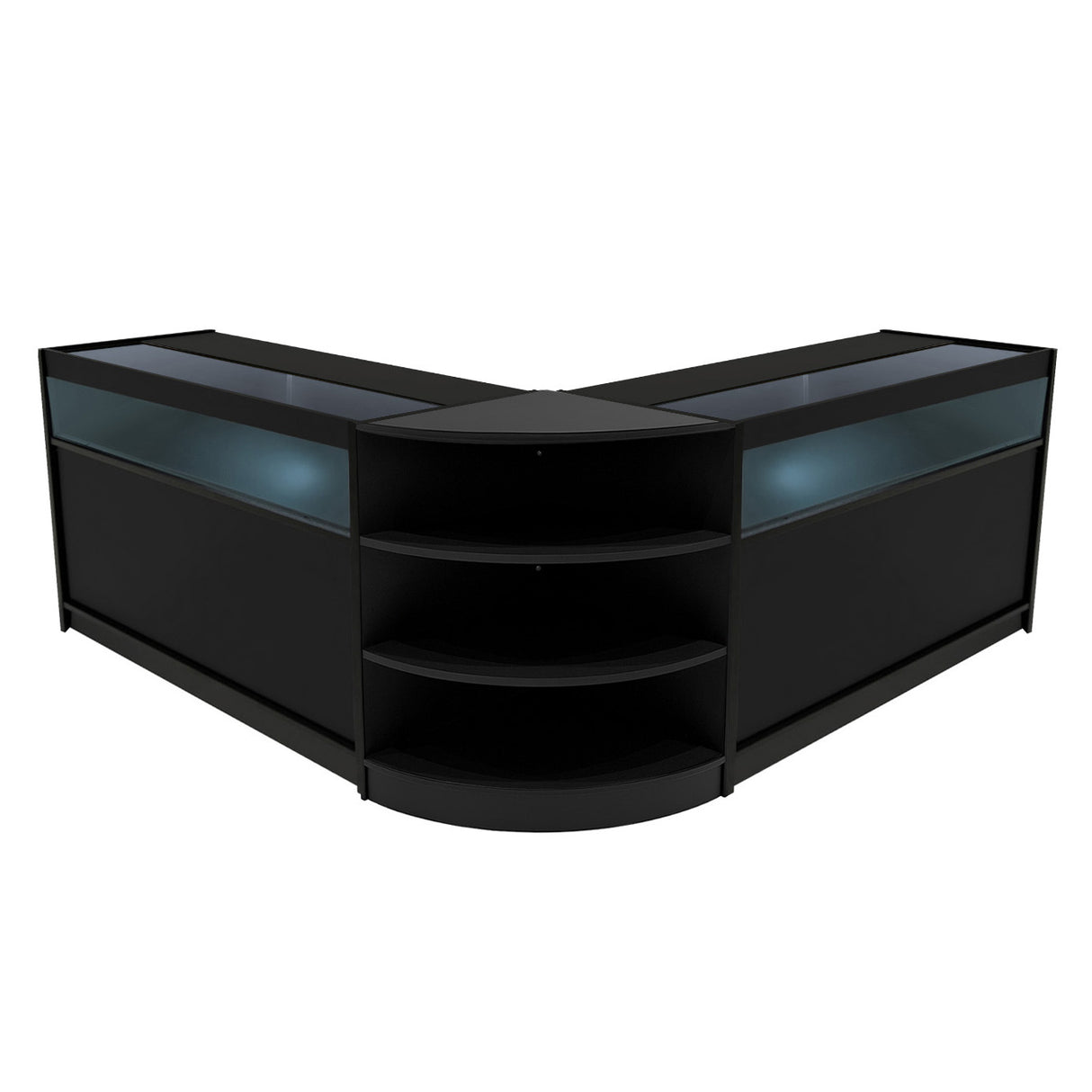 "THESEUS" Set med LED-belysta Butiksmoduler LM60+ 2x B1500 – Svart