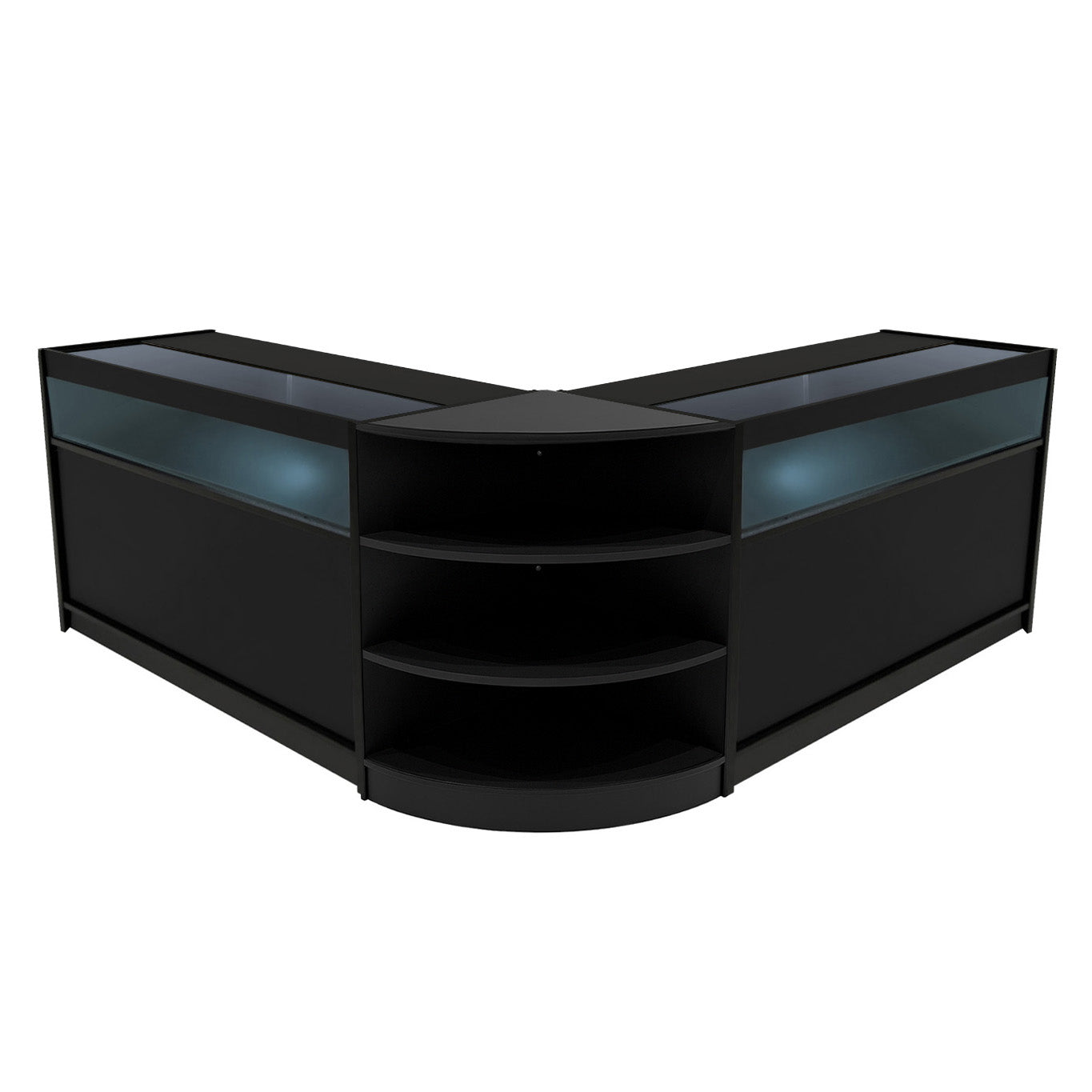 "THESEUS" Set med LED-belysta Butiksmoduler LM60+ 2x B1500 – Svart