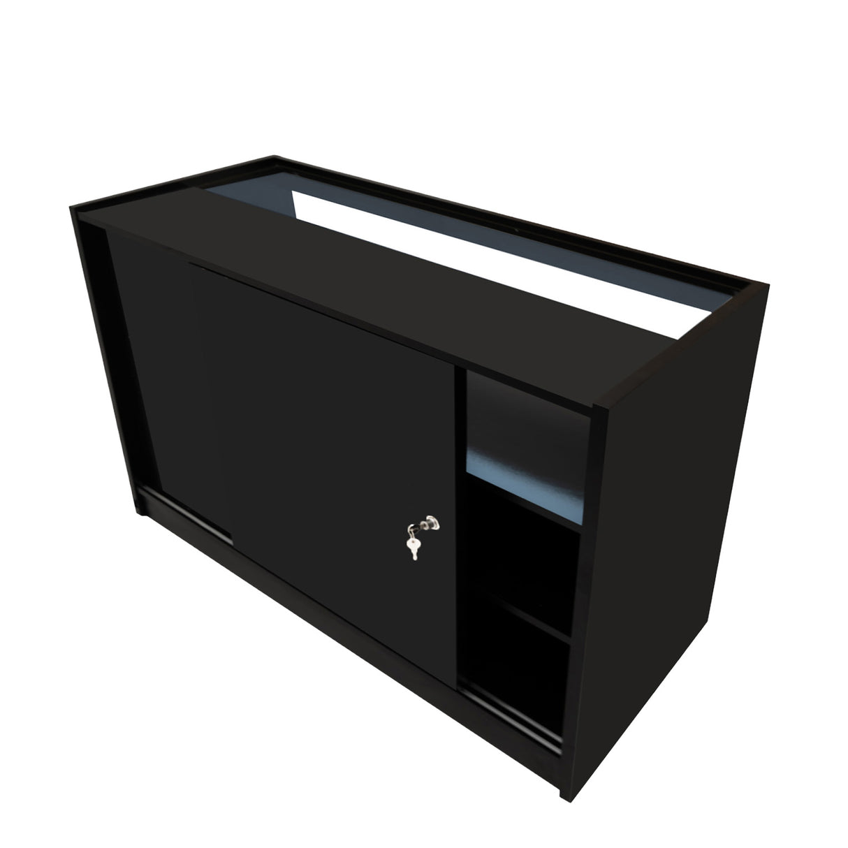 "THESEUS" Set med LED-belysta Butiksmoduler LM60+ 2x B1500 – Svart