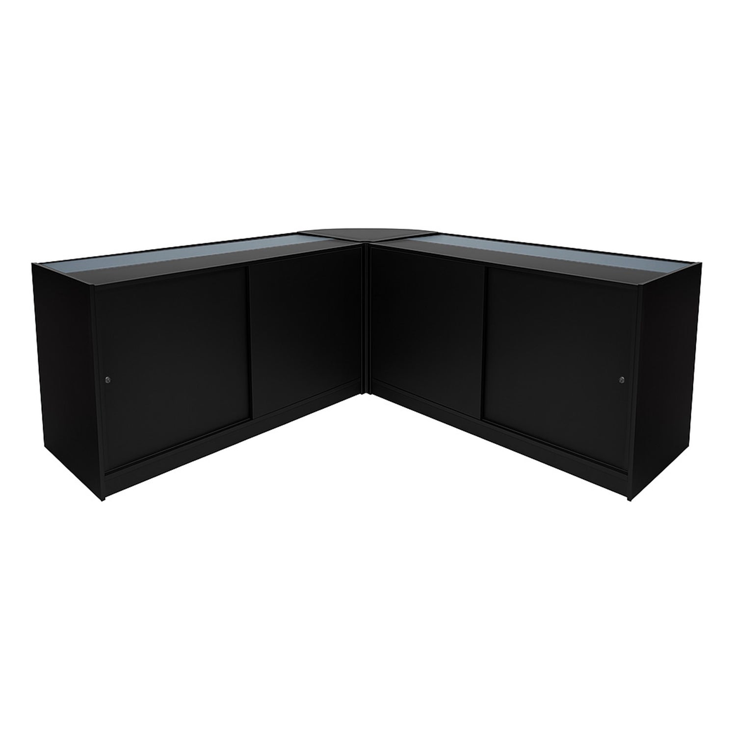 "HARMONIA" Set med LED-belysta Butiksmoduler LM60+B1500+C1500 – Svart