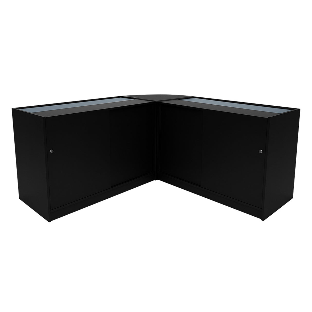 "DEMETER" Set med LED-belysta Butiksmoduler LM60+K1500+B1500 – Svart