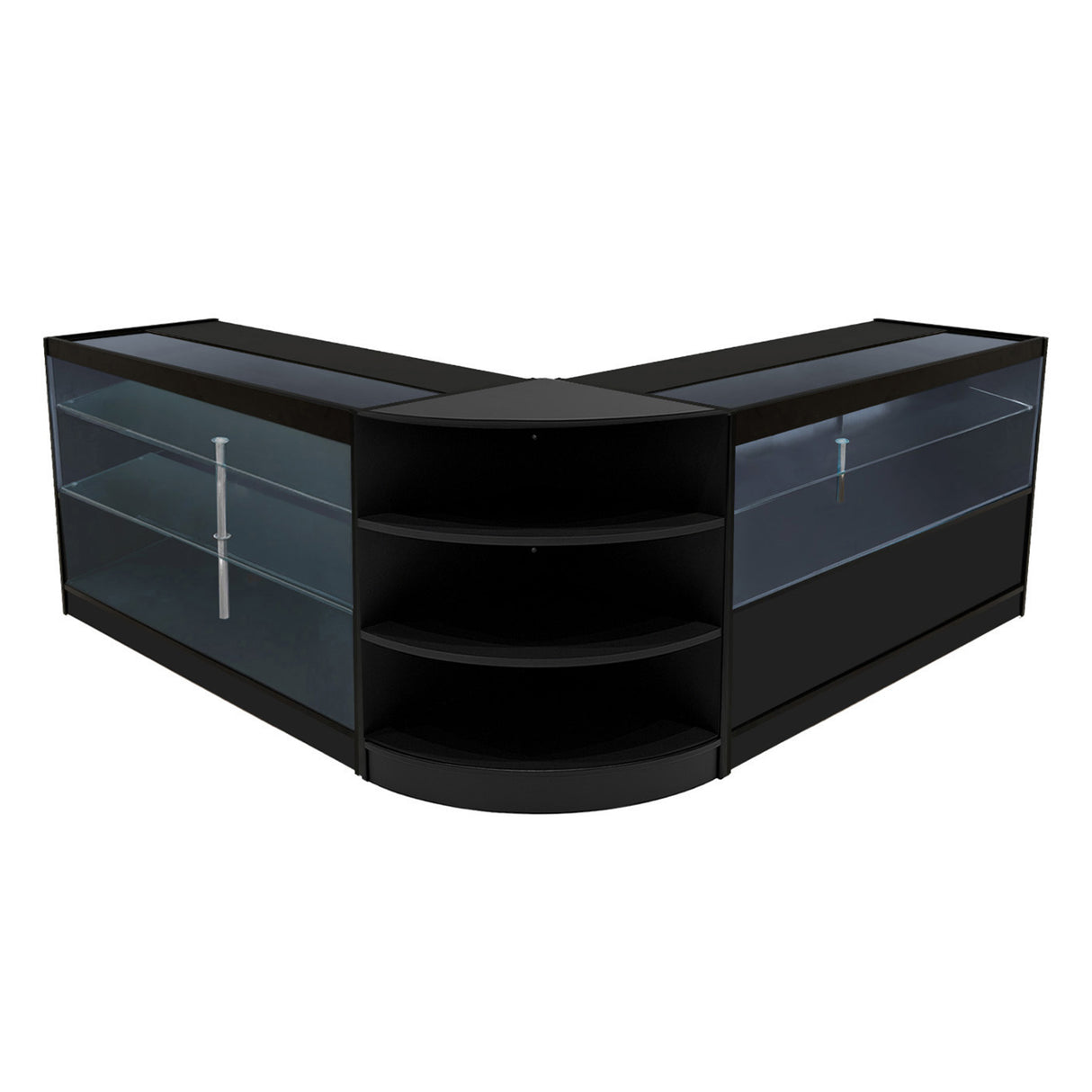 "CALLIOPE" Set med LED-belysta Butiksmoduler LM60+K1500+C1500 – Svart
