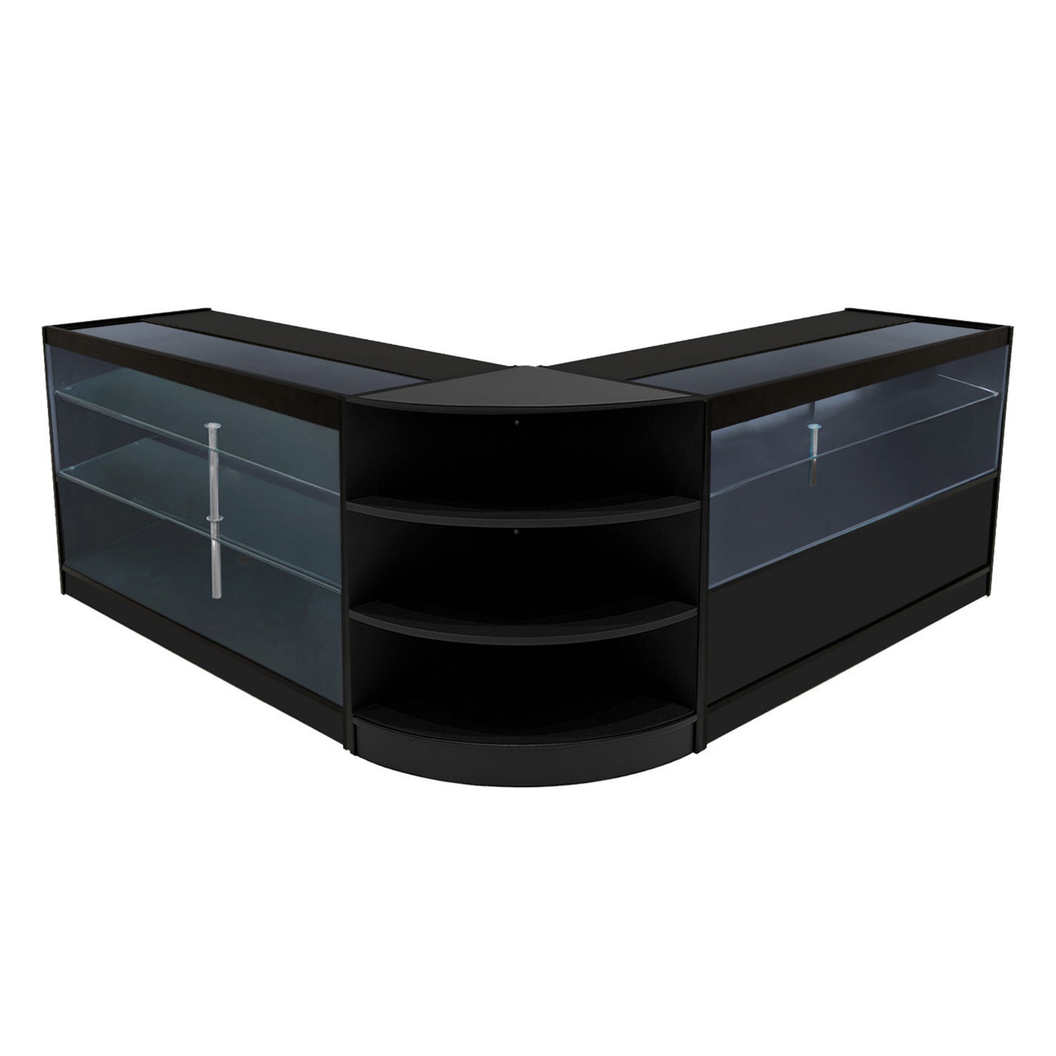 "CALLIOPE" Set med LED-belysta Butiksmoduler LM60+K1500+C1500 – Svart