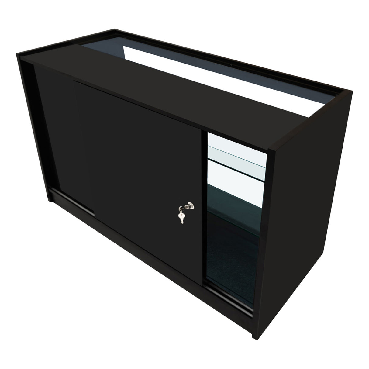 "ARIES" Set med LED-belysta Butiksmoduler CM60 + 2xK1500 + TB60 – Svart